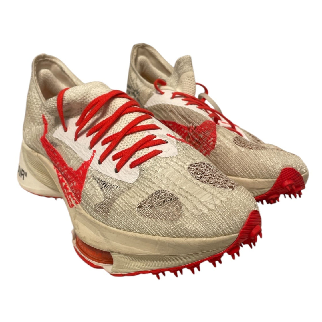 NIKE/OFF-WHITE/Low-Sneakers/US 13/Cotton/WHT/Air Zoom Tempo NikexOff-Wht view 1