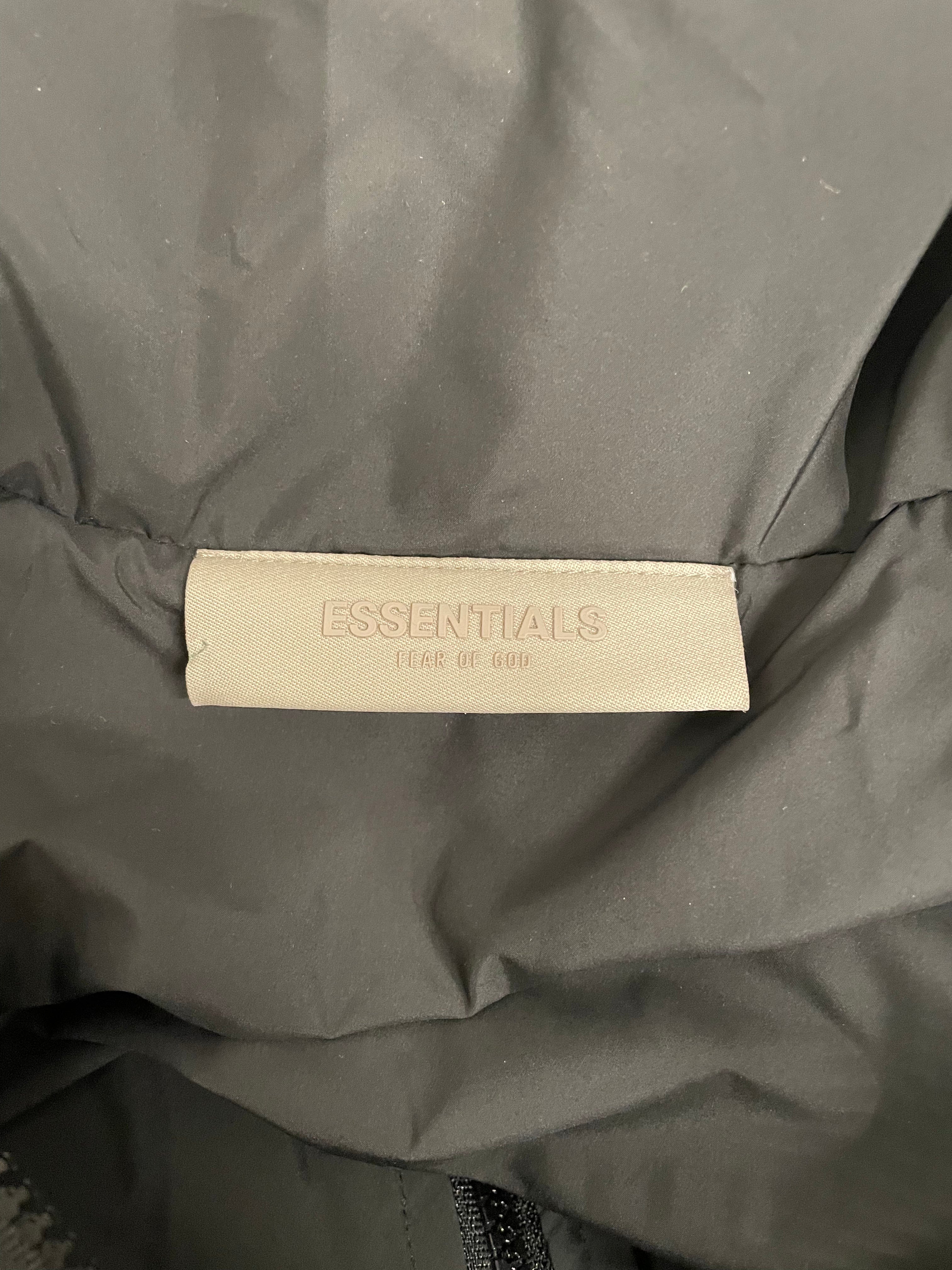 FOG ESSENTIALS/Puffer Jkt/M/Polyester/BLK/ADJUST WAIST view 3