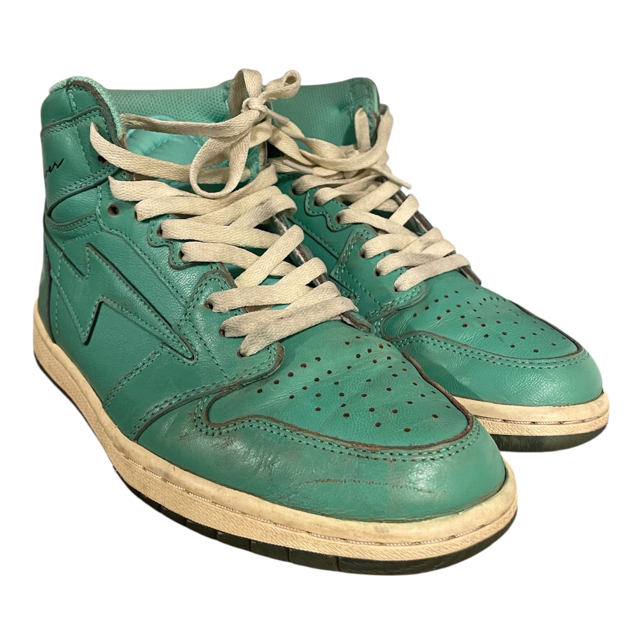 REVES PARIS/Hi-Sneakers/US 8.5/Leather/GRN/AIR KIY view 1