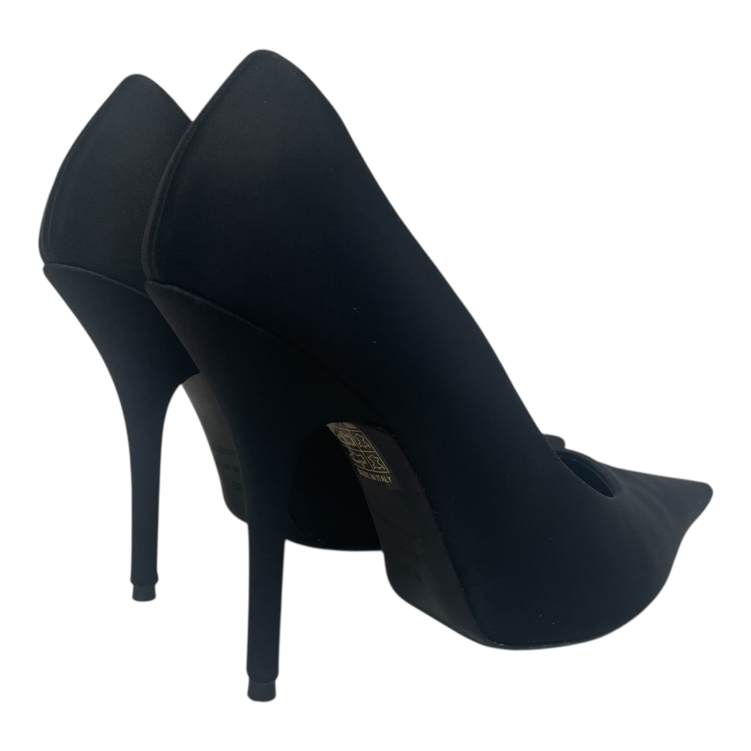 BALENCIAGA/Heels/EU 36.5/Nylon/BLK/Pointed-Toe/Knife Pump Heels view 3