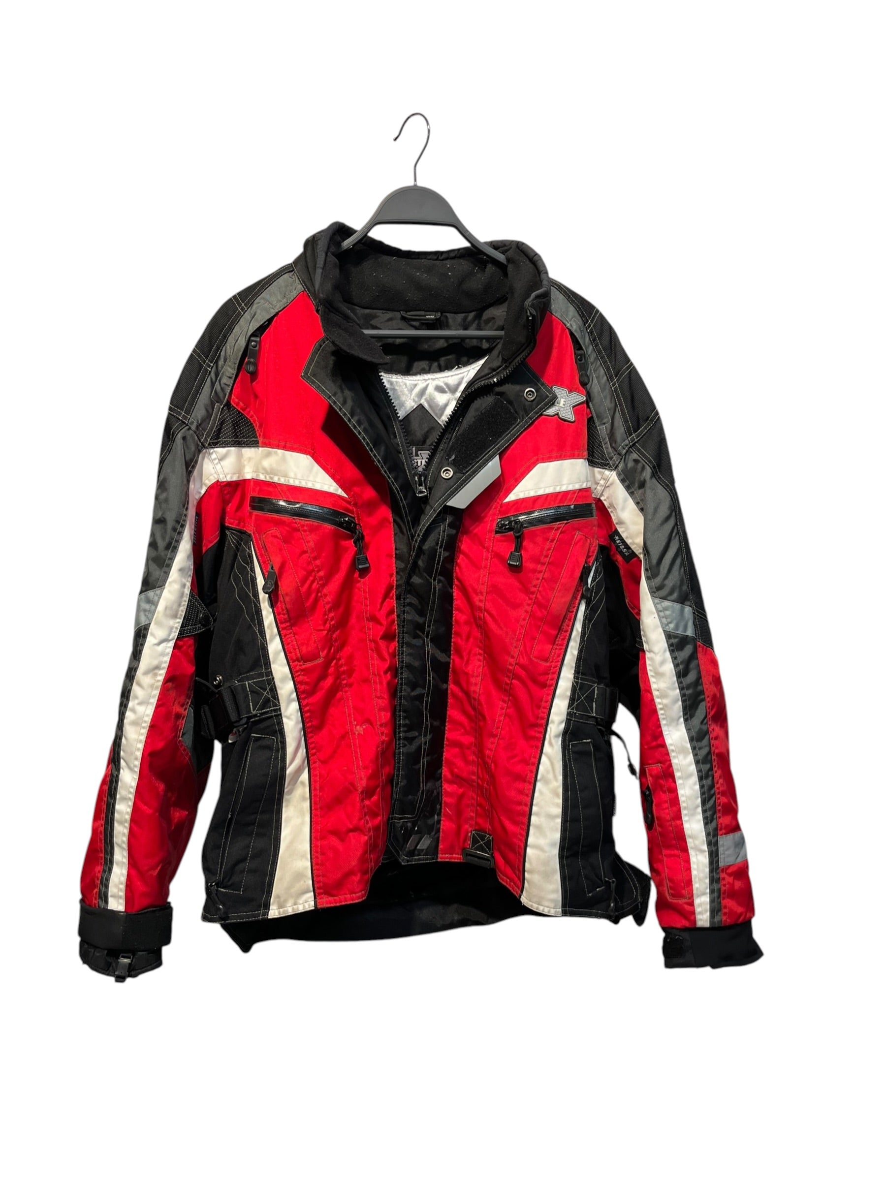 CASTLE RACEWEAR/Jacket/L/Nylon/RED/All Over Print/MOTORCYCLE JCKT,WHT,BLK,GRY view 1