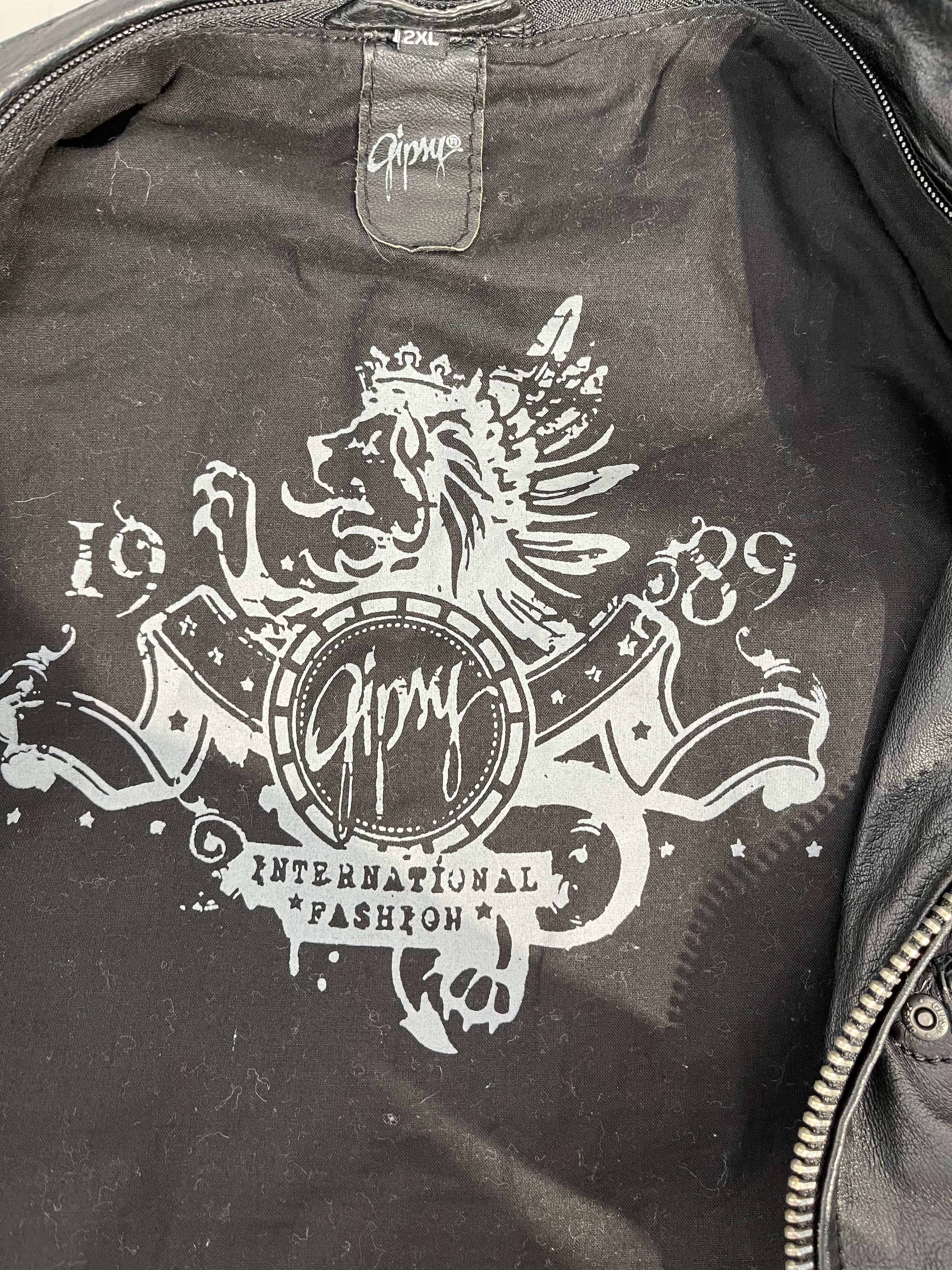 Gipsy(Yohji Yamamoto)/Leather Jkt/XXL/Leather/BLK/"INTERNATIONAL FASHION" view 3