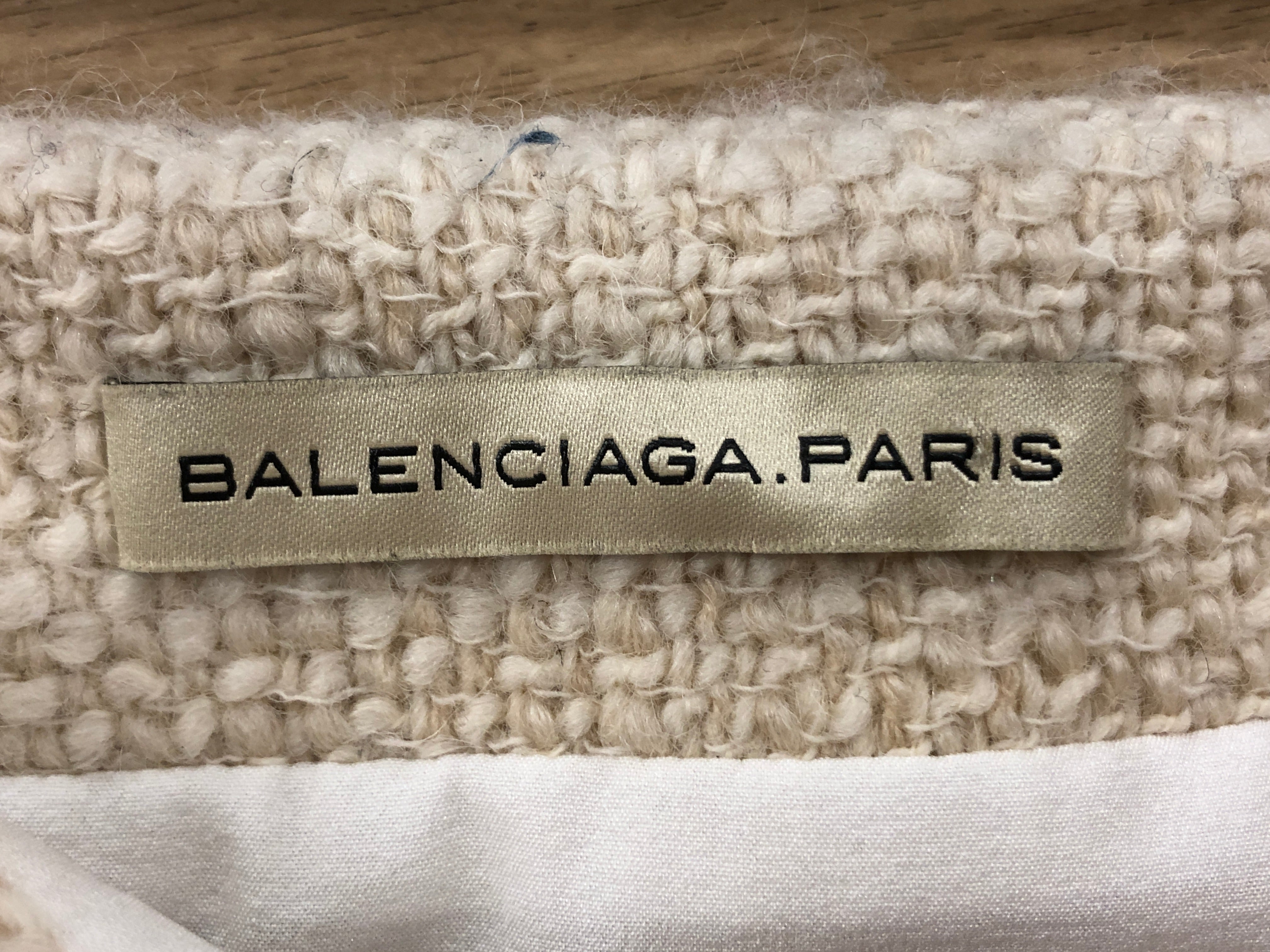 BALENCIAGA/Skirt/38/Cotton/WHT/ view 3