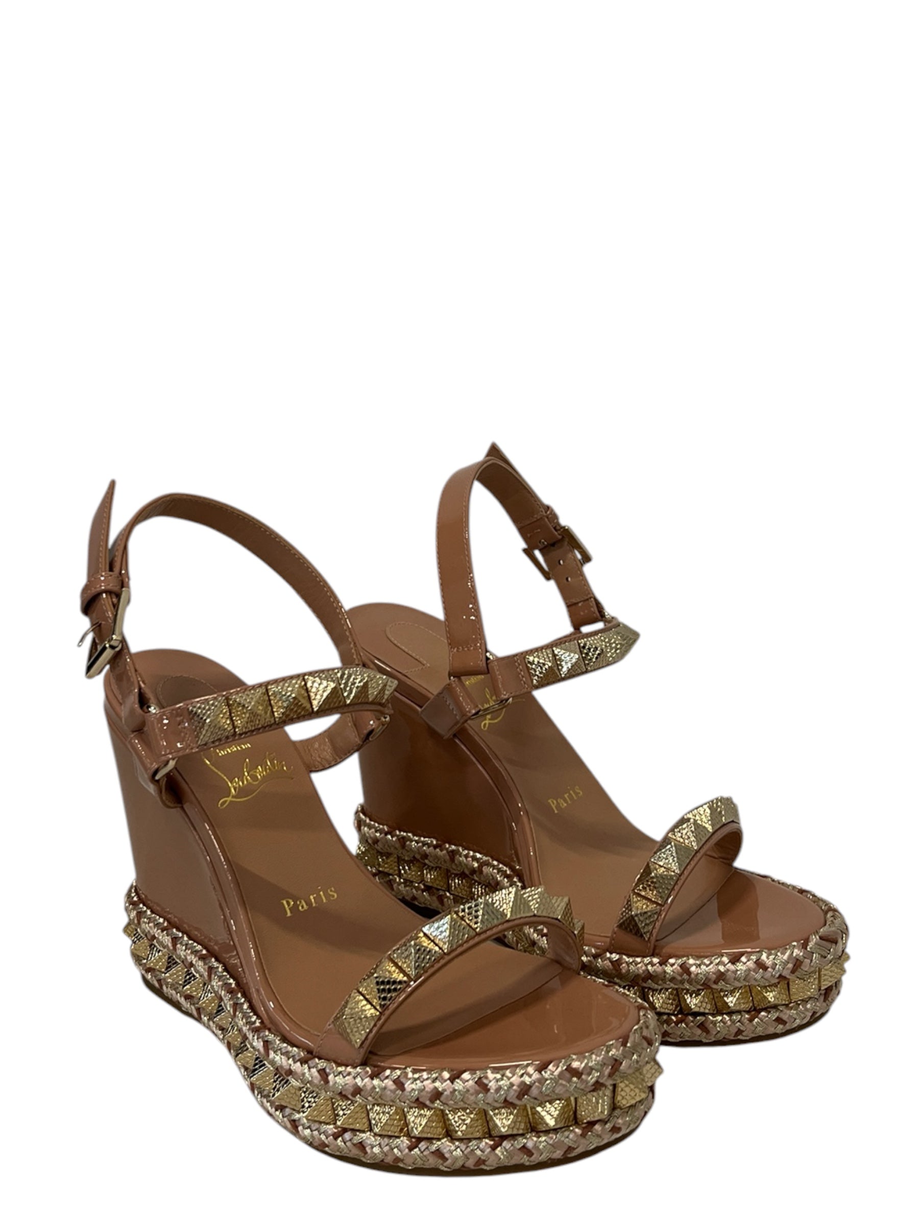 Christian Louboutin/Heels/EU 37/Leather/PNK/ view 1