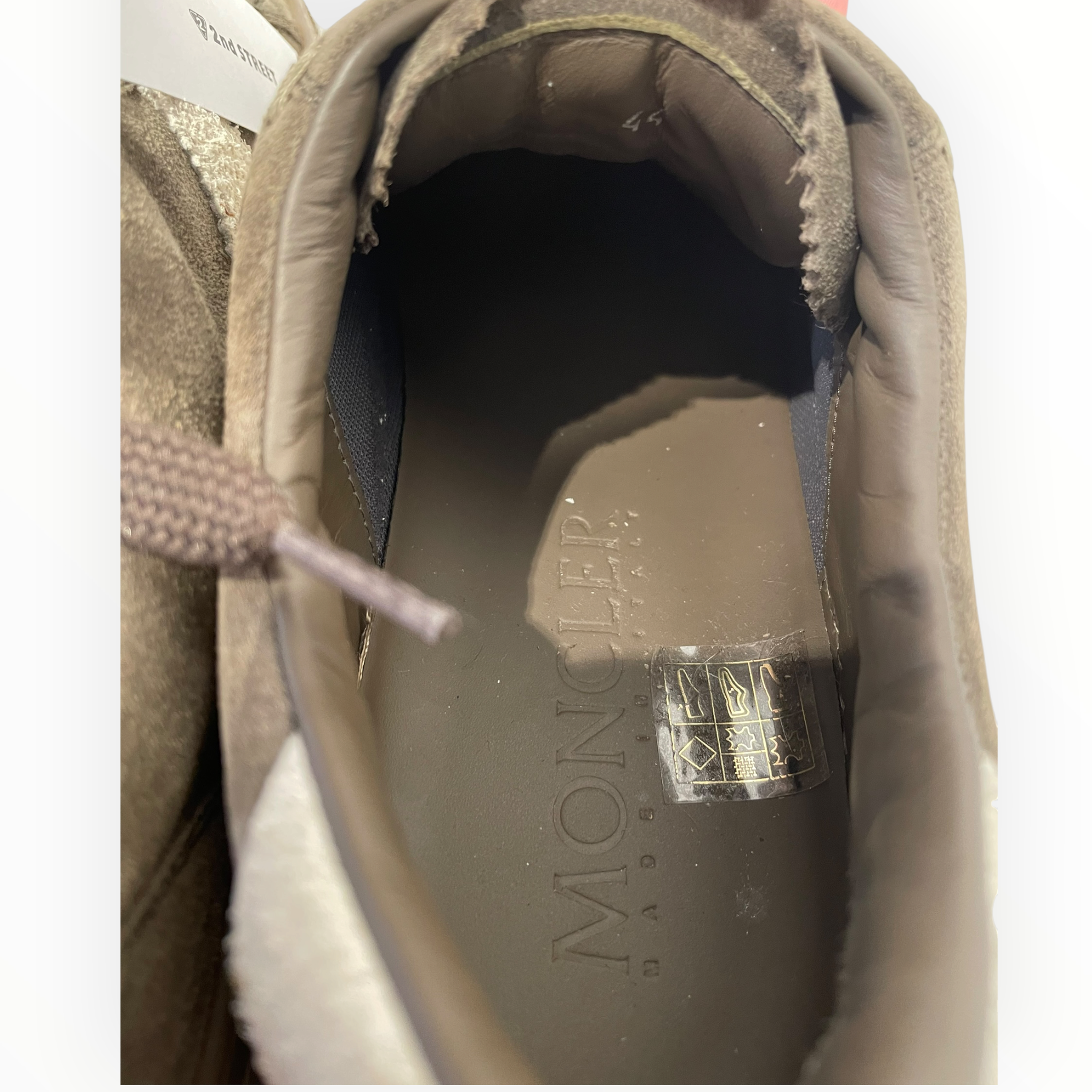 MONCLER/Low-Sneakers/US 11/Leather/BRW/MONACO SUEDE TAN view 3