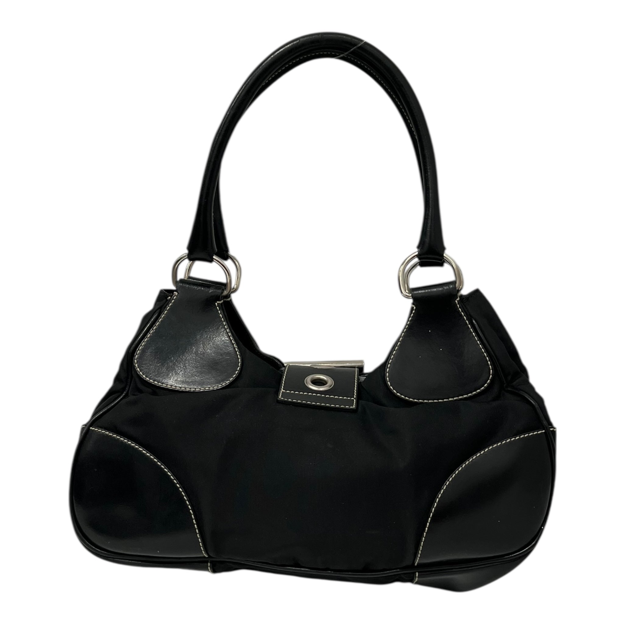 PRADA/Hand Bag/M/Nylon/BLK/moon bag view 2