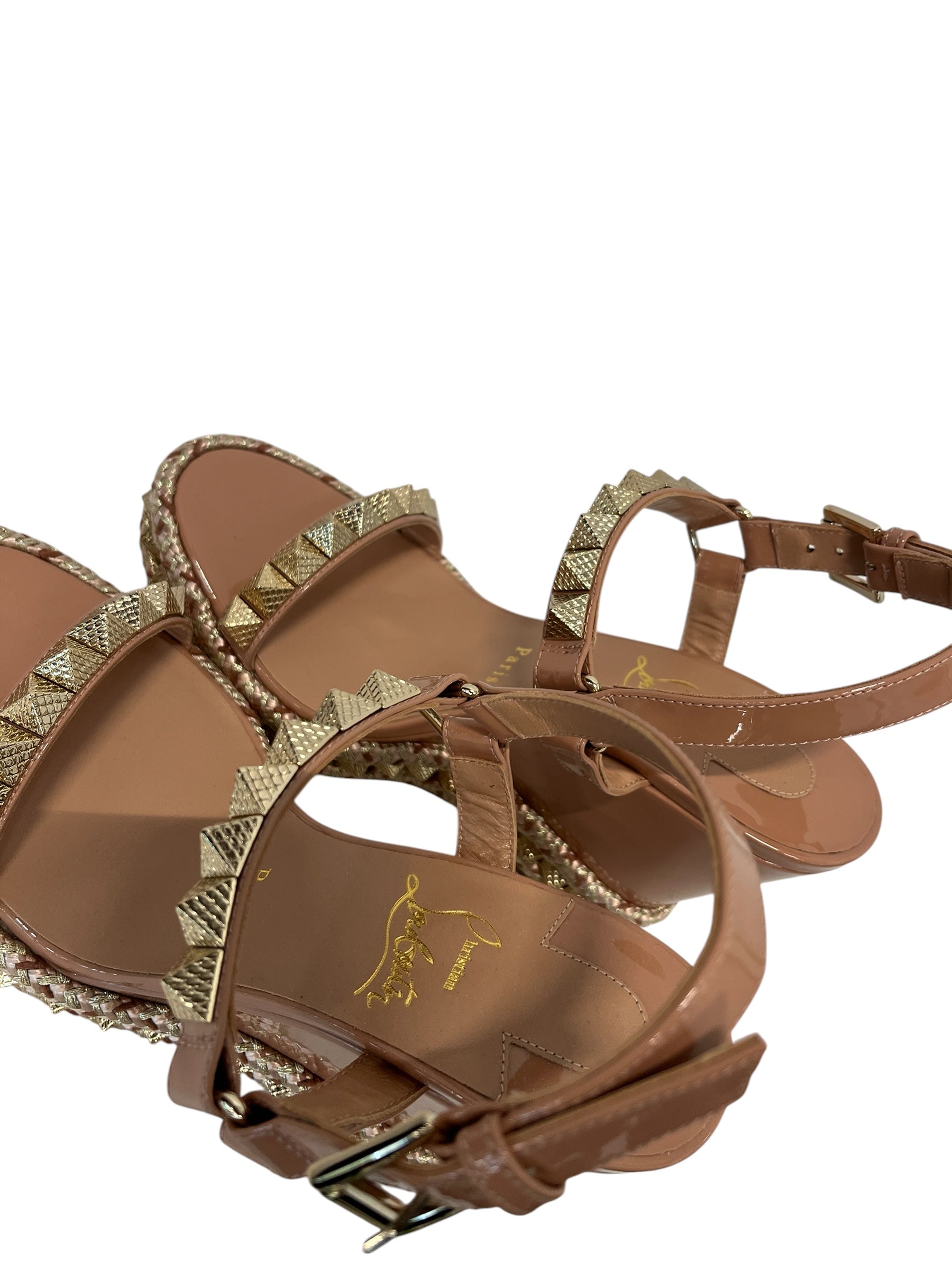 Christian Louboutin/Heels/EU 37/Leather/PNK/ view 3