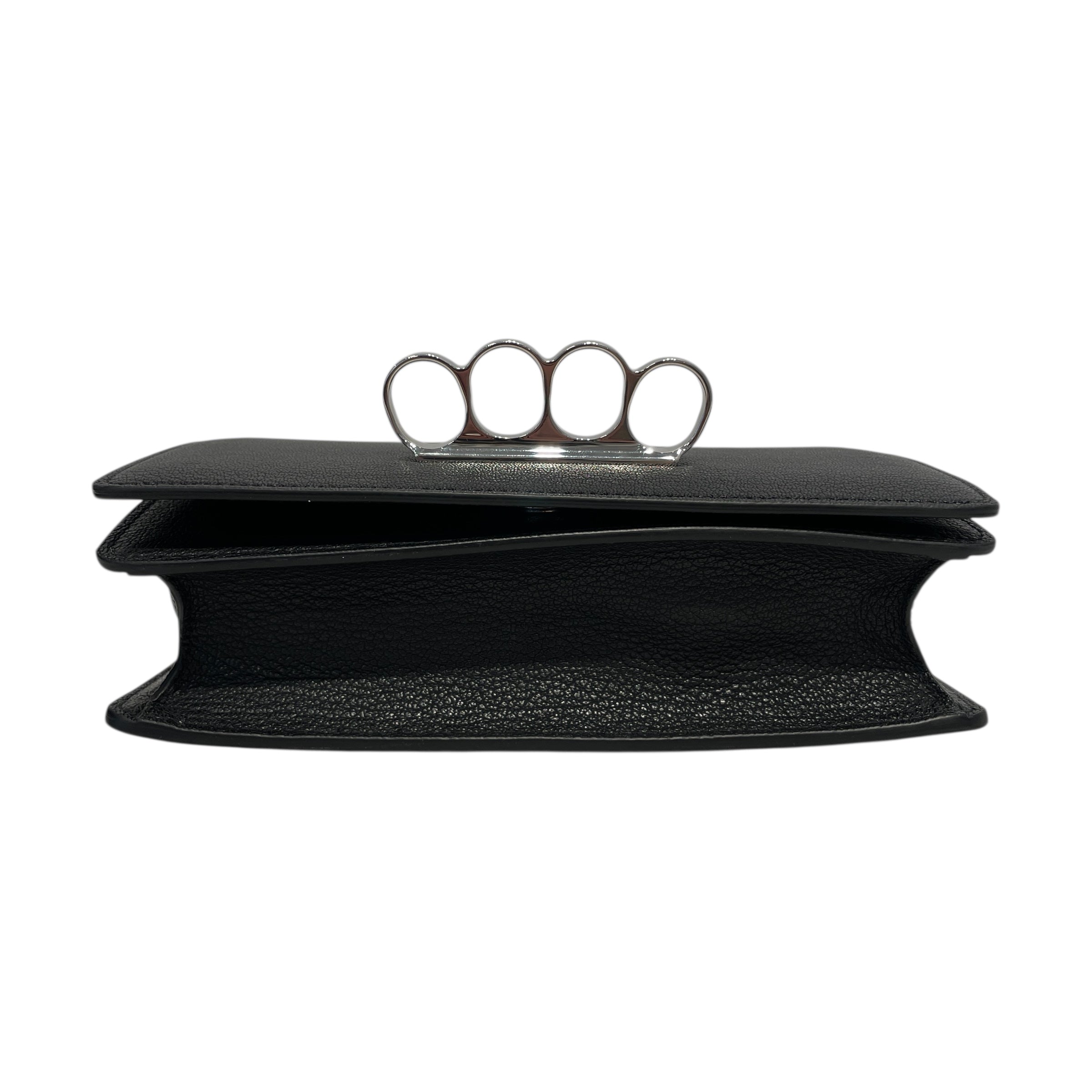 Alexander McQueen/Clutch Bag/Leather/BLK/finger clutch view 3