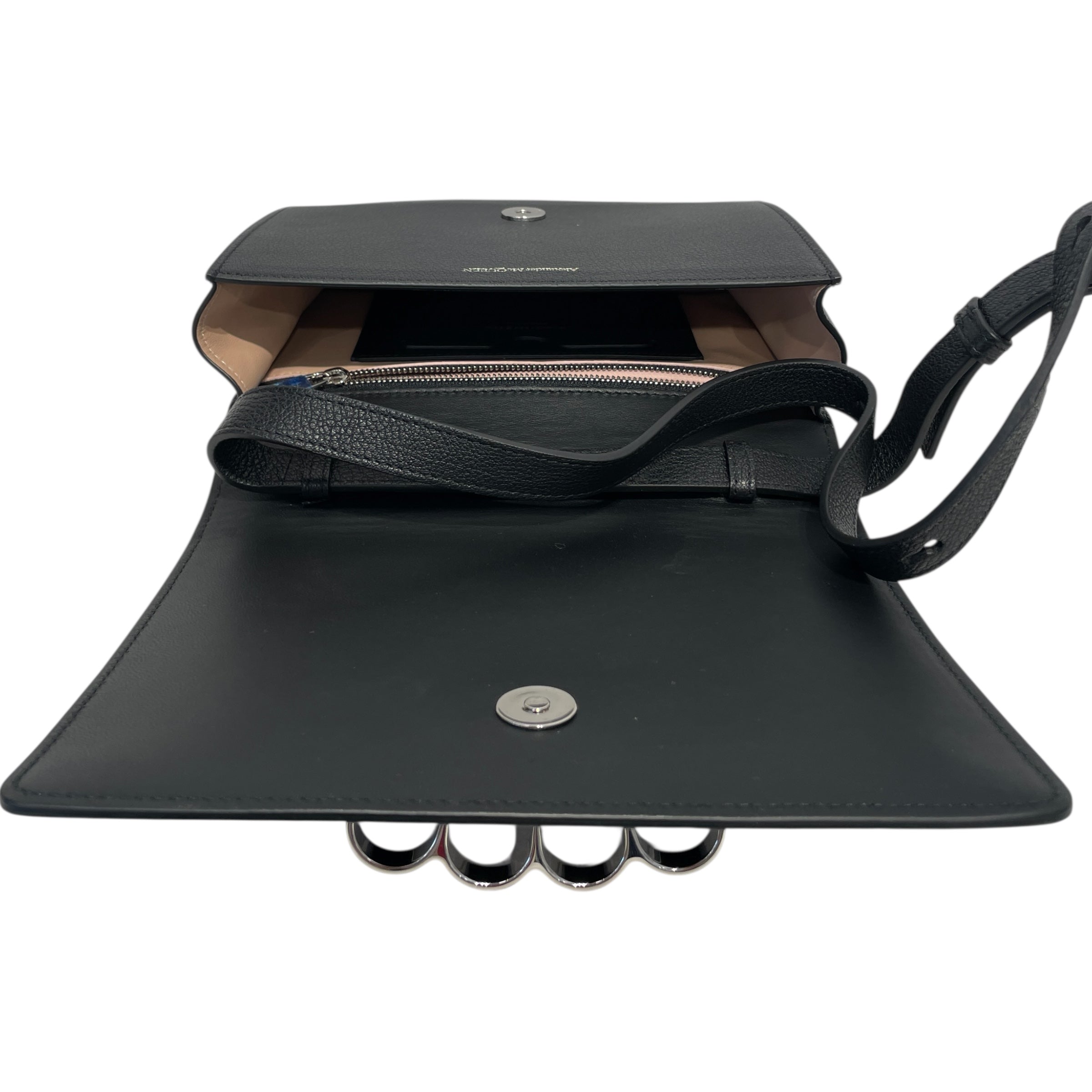 Alexander McQueen/Clutch Bag/Leather/BLK/finger clutch view 4