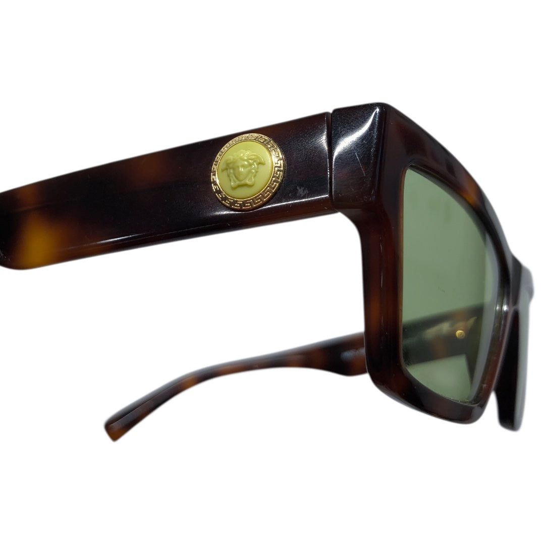 VERSACE/Sunglasses/Tortoiseshell Pattern/BRW/green lens cat eye view 4