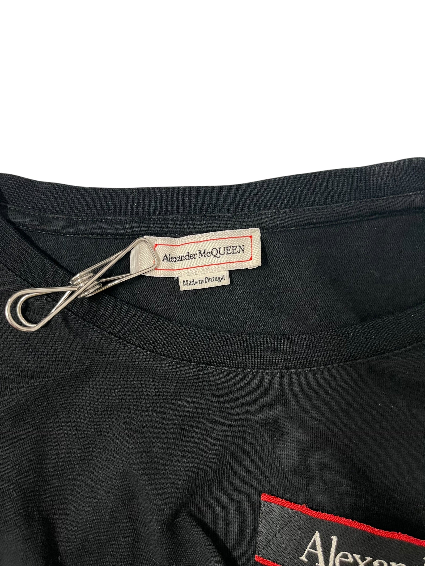 Alexander McQueen/T-Shirt/XL/Cotton/BLK/PATCH LOGO ON FRONT view 3
