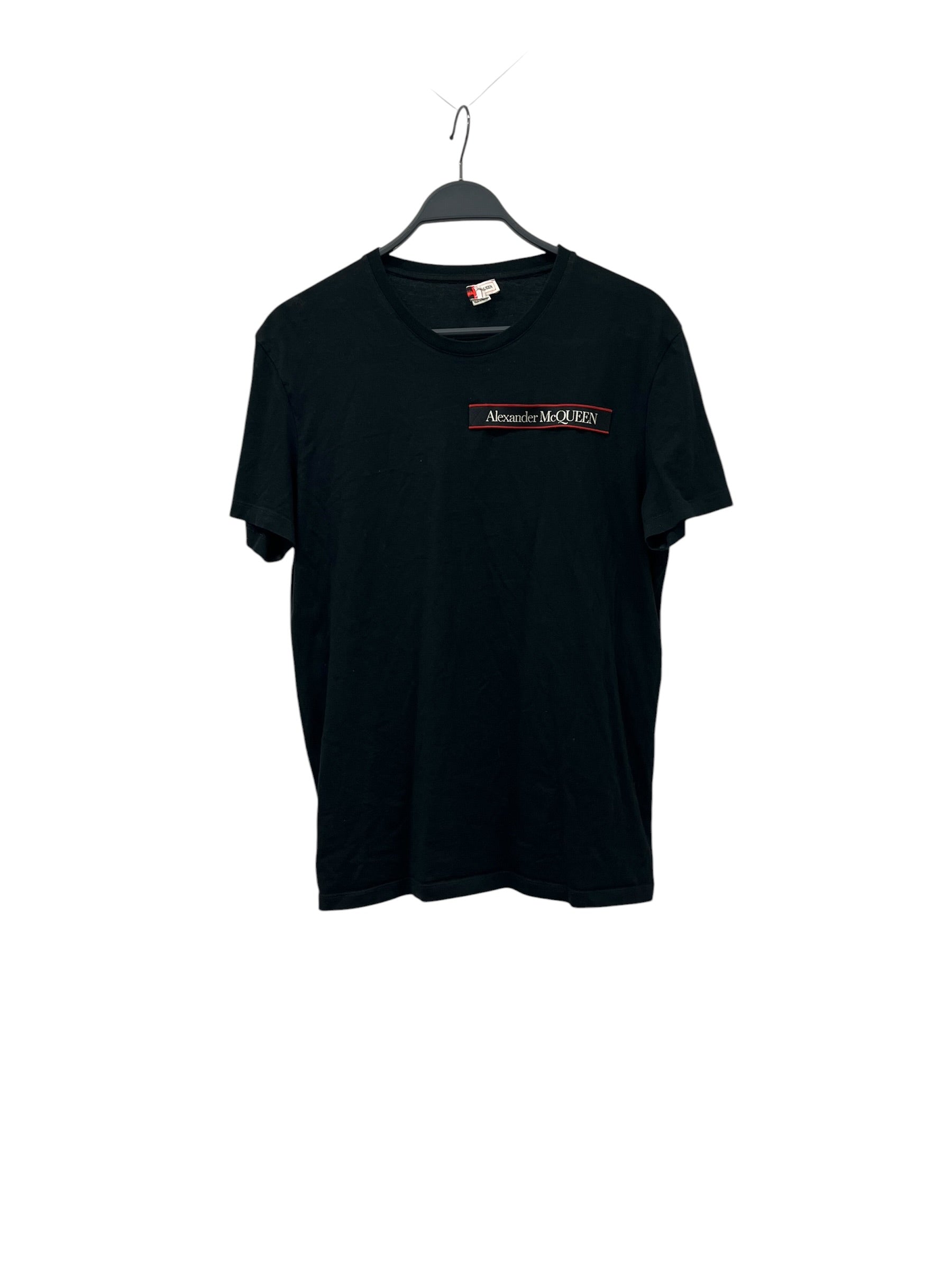 Alexander McQueen/T-Shirt/XL/Cotton/BLK/PATCH LOGO ON FRONT view 1