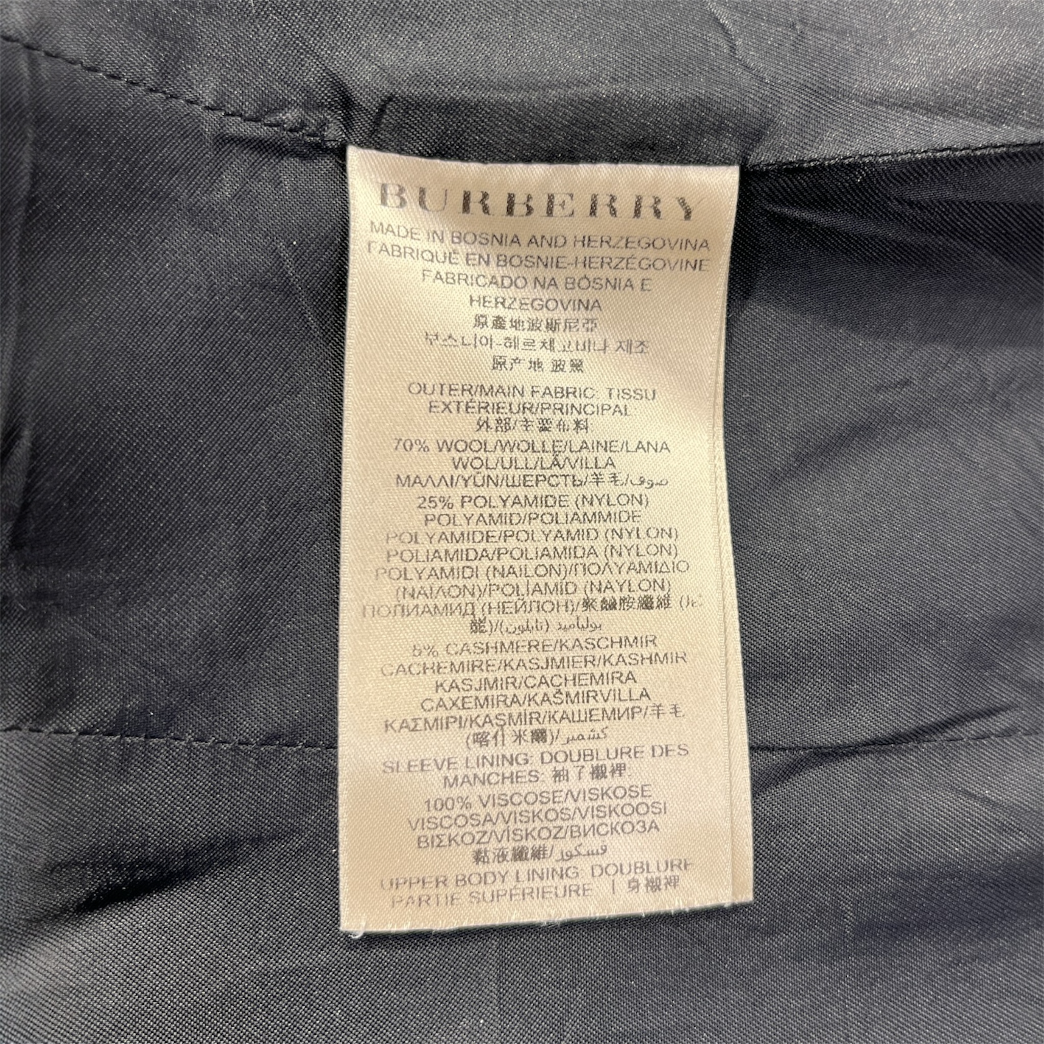 BURBERRY BRIT/Trench Coat/0/Wool/BLK/ view 4