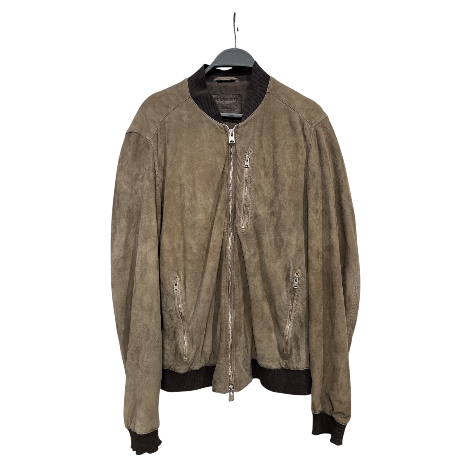 ALLSAINTS/Jacket/S/Suede/BEG/suede bomber view 1