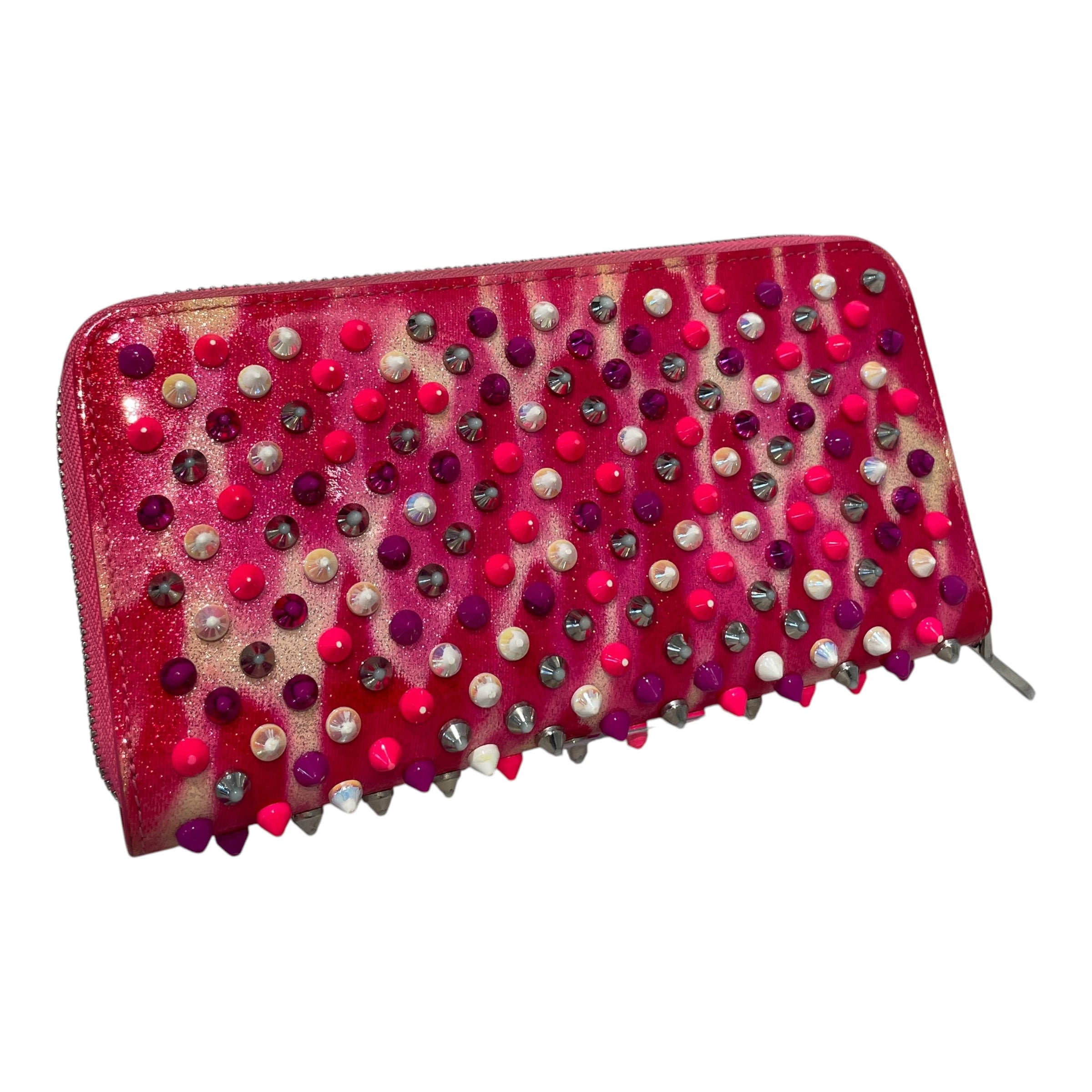 Christian Louboutin/Wallet/Leather/PNK/L's/Pink Studded Wallet view 2