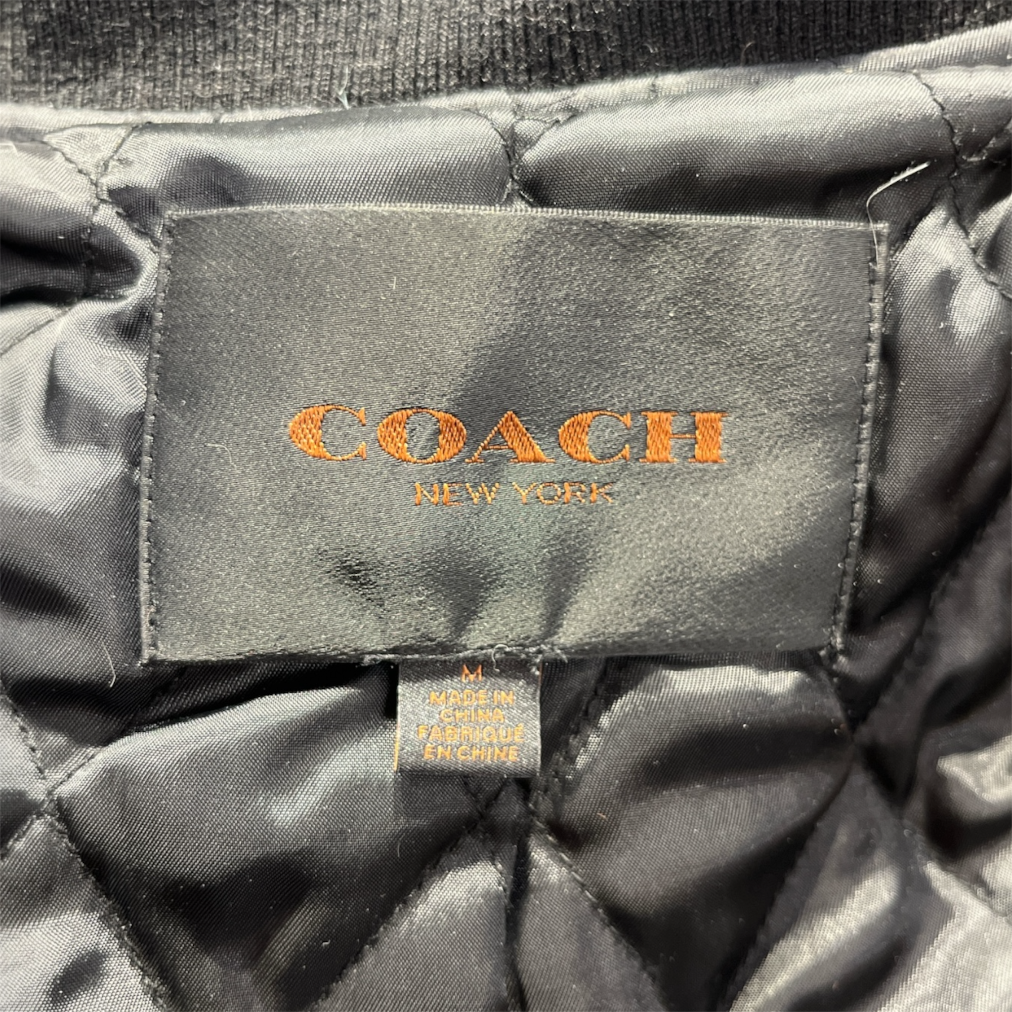 COACH/Jacket/M/Cotton/BEG/PATCHWORK JACKET view 3