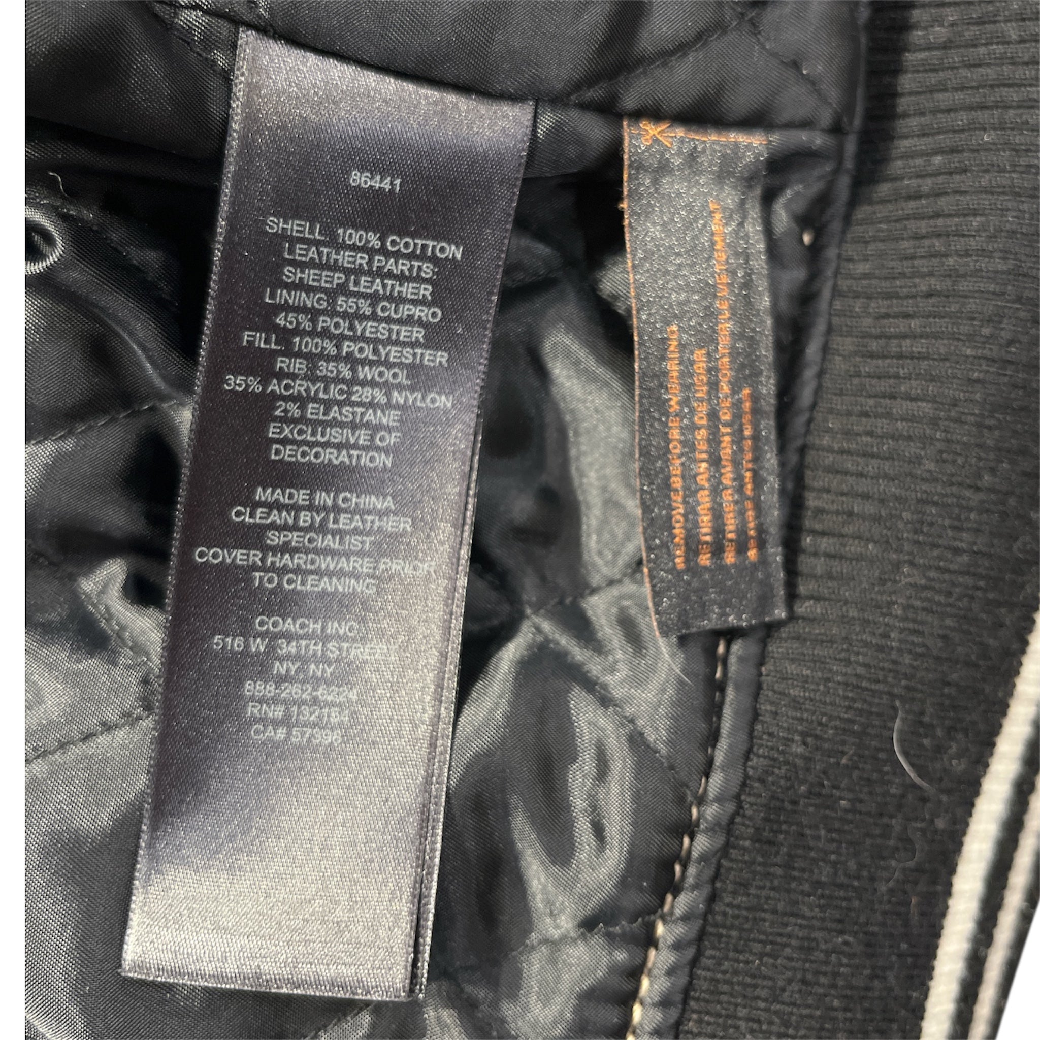 COACH/Jacket/M/Cotton/BEG/PATCHWORK JACKET view 4