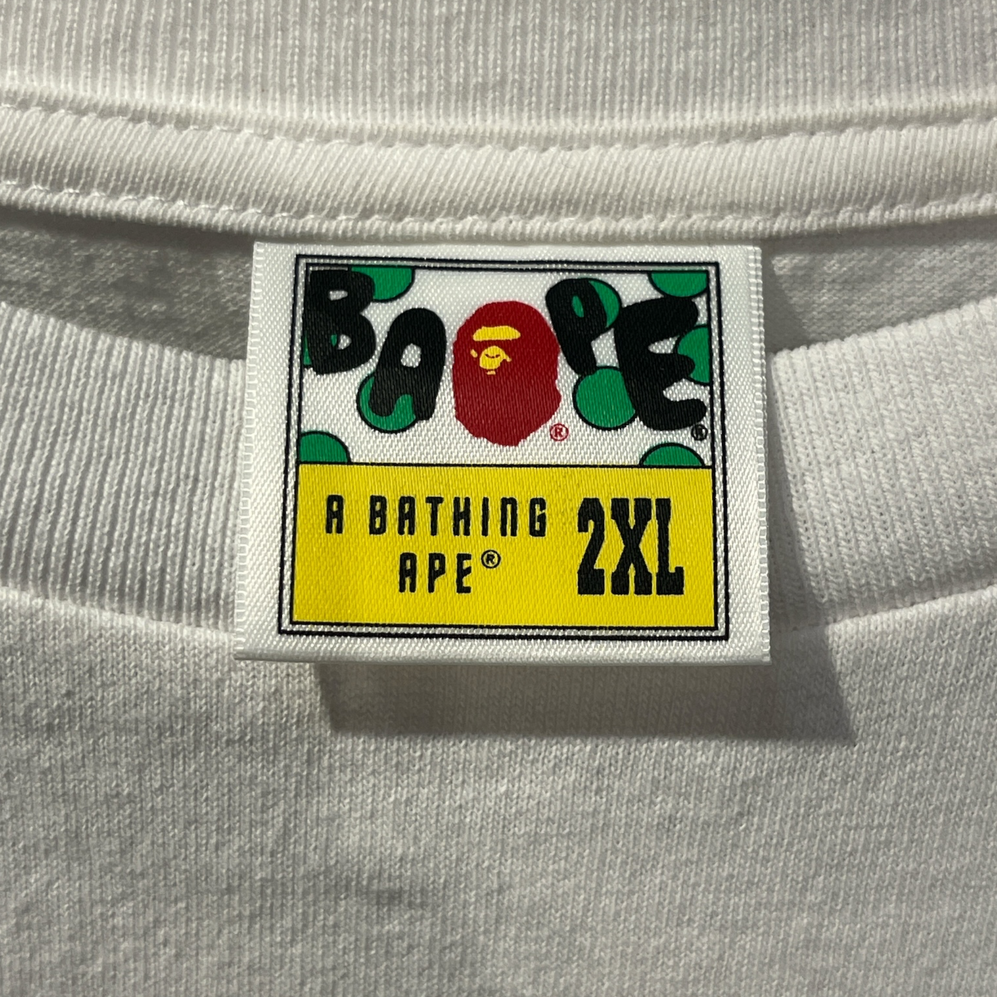 BAPE STA!/T-Shirt/XXL/Cotton/WHT/CAMO BAPE LOGO view 3