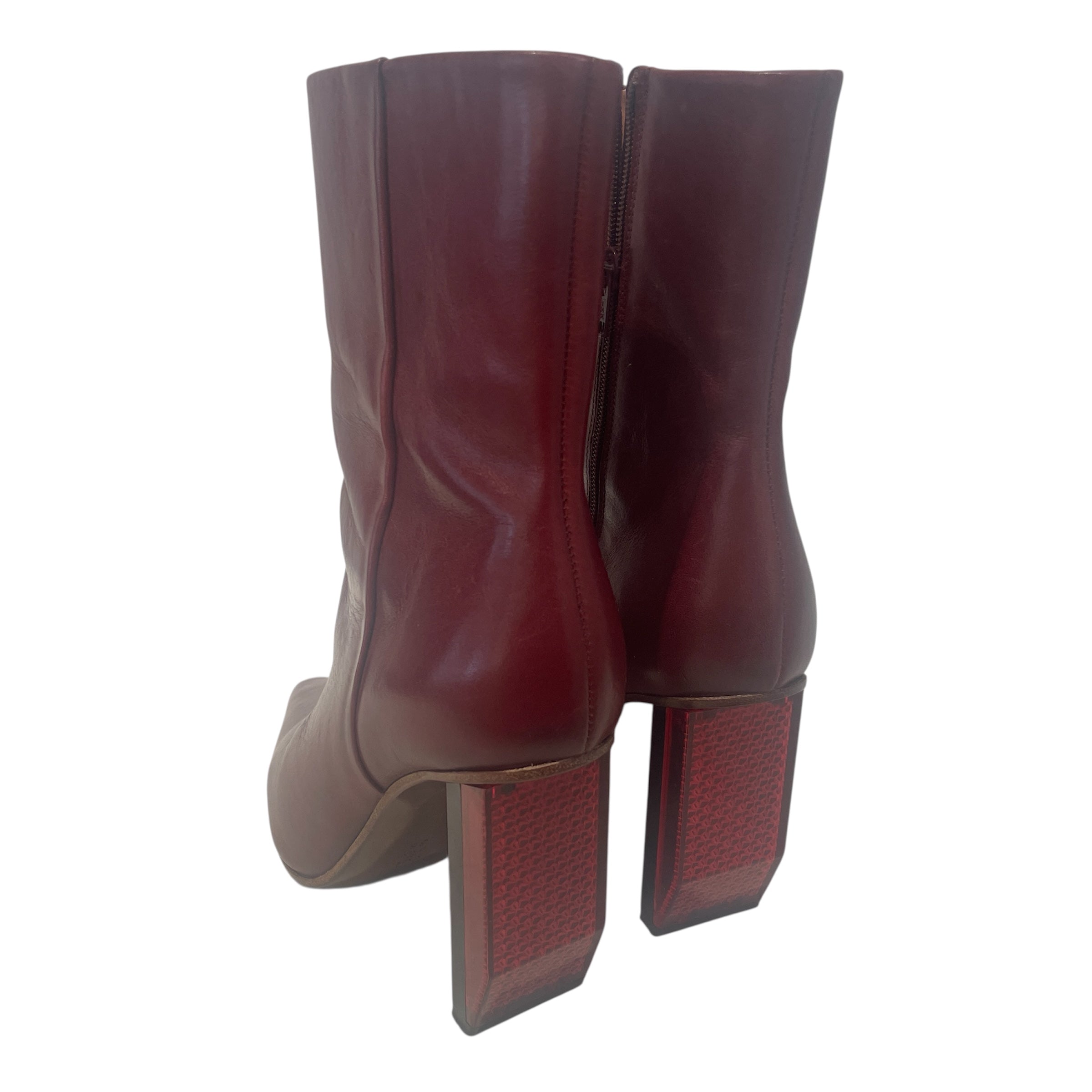 VETEMENTS/Booties/EU 36/Leather/BRD/Reflective Heel view 2