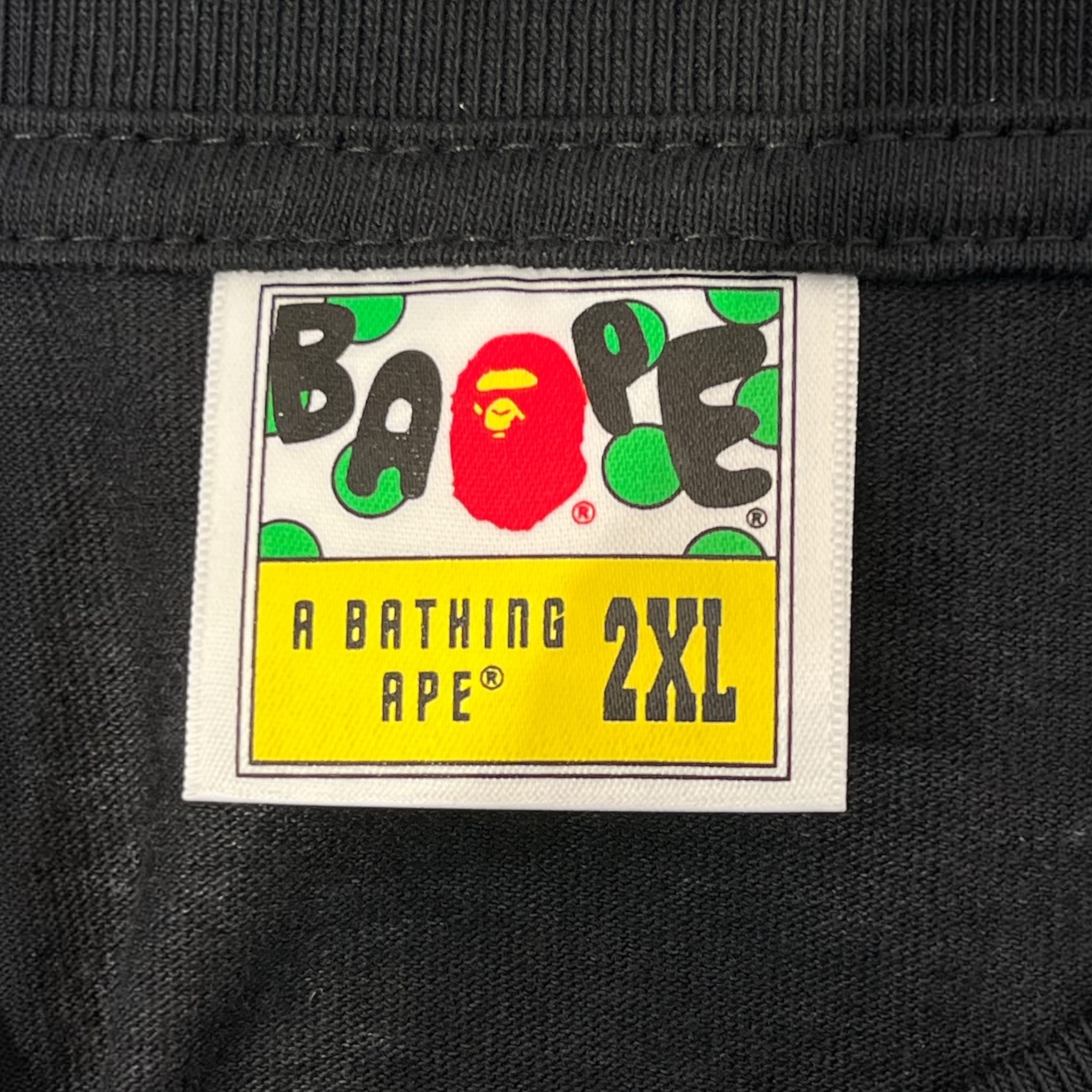 BAPE STA!/T-Shirt/XXL/Cotton/BLK/2 SHARK HEADS ON SIDE view 3