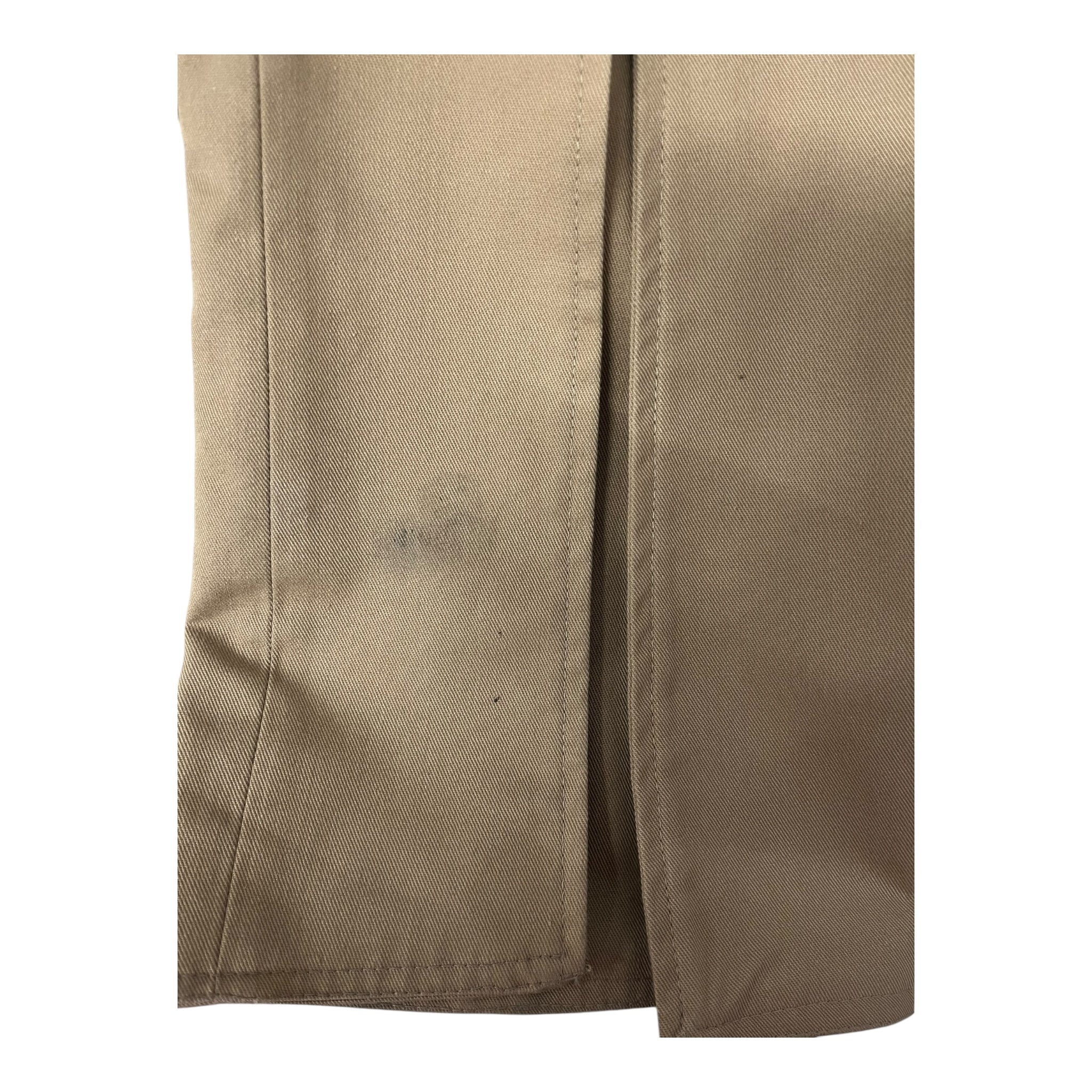 MARTINE ROSE/Straight Pants/Cotton/BEG/high wasted view 3