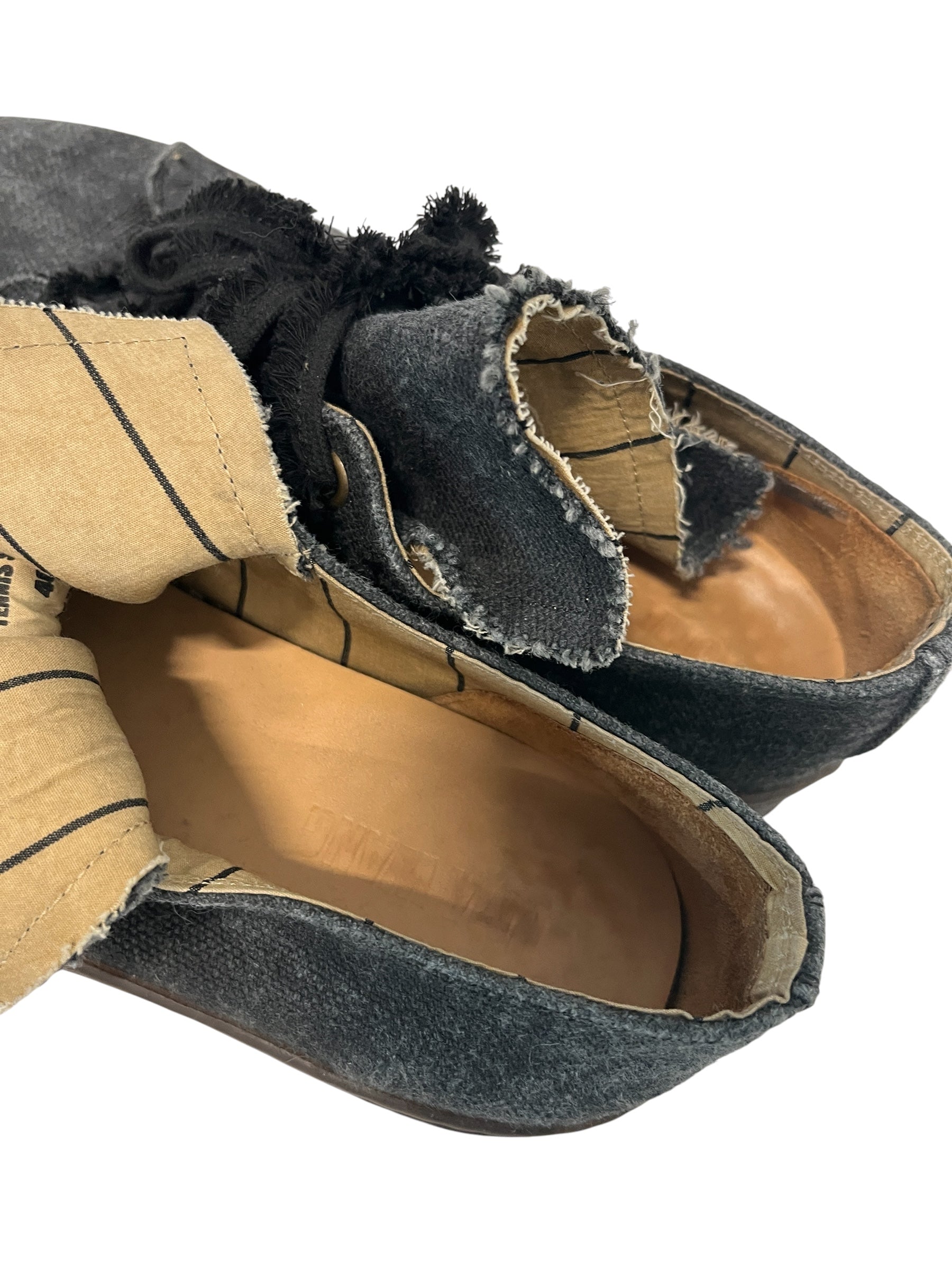 UMA WANG/Low-Sneakers/EU 40/Cotton/GRY/CANVAS LOW TENNIS SHOE view 3