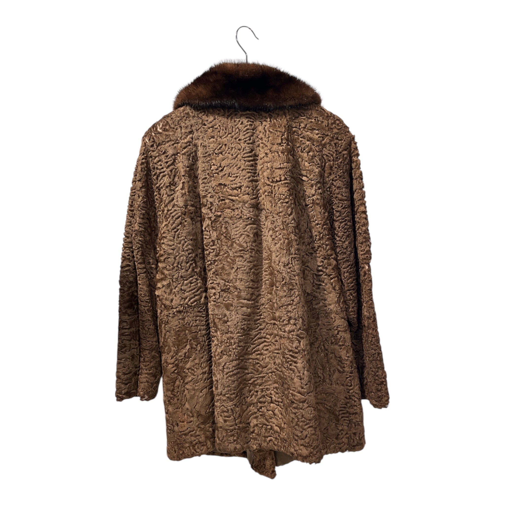 BEN PRICE/Coat/Fur/BRW/LAMBCOAT W MINK COLLAR view 2