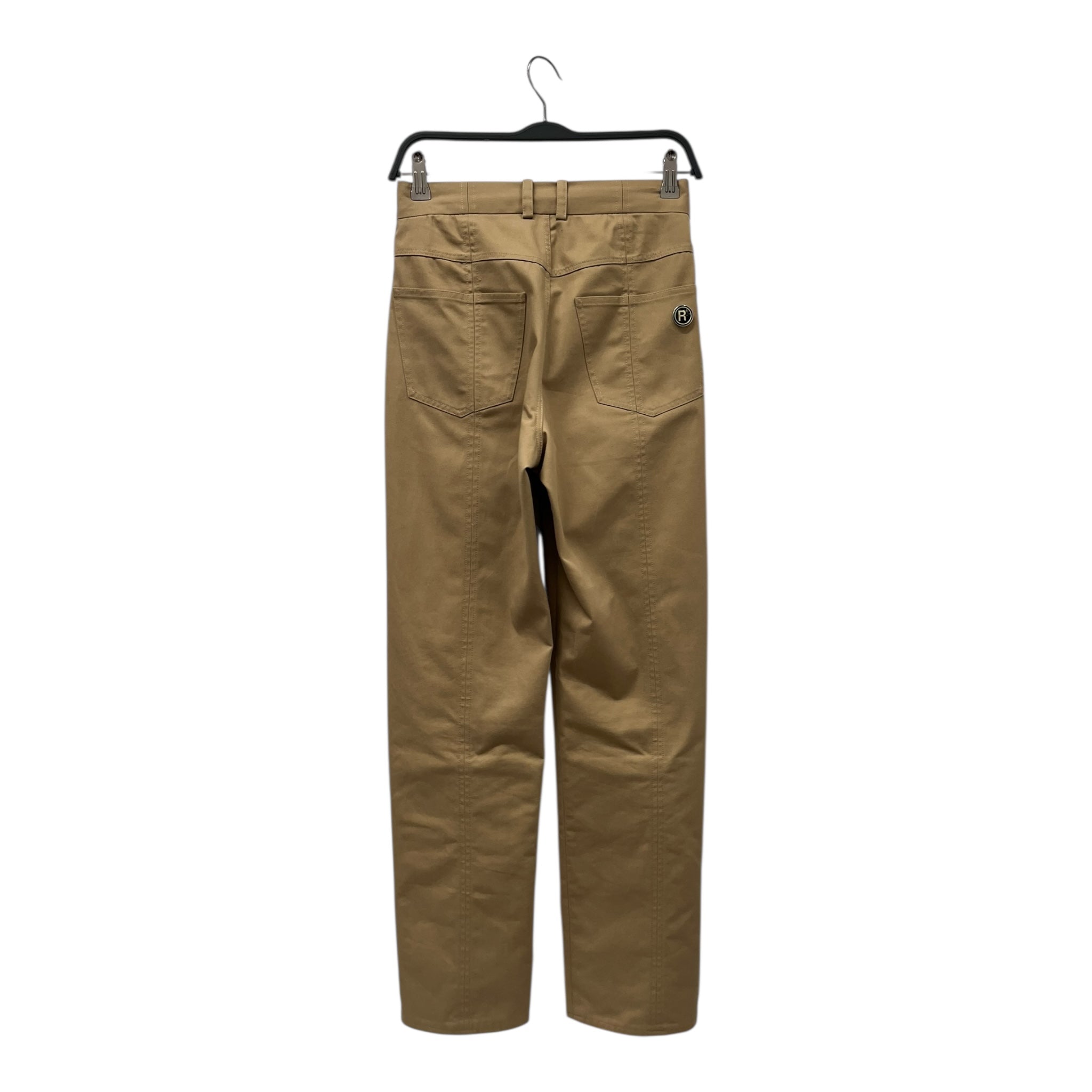 MARTINE ROSE/Straight Pants/Cotton/BEG/high wasted view 2