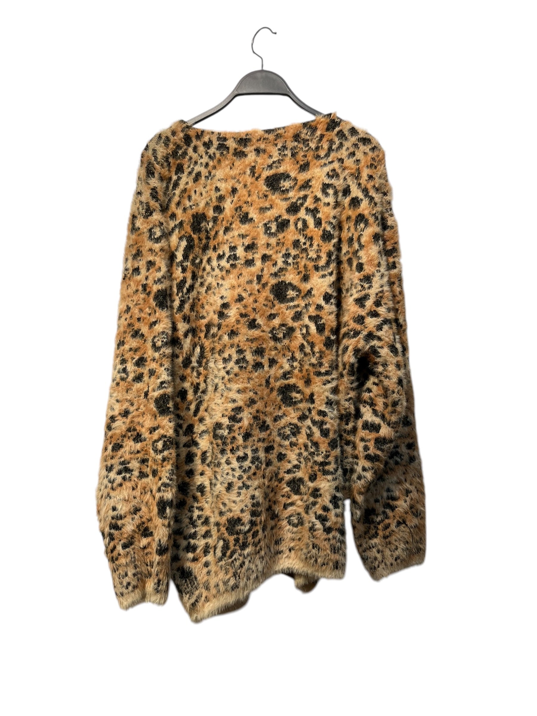 A BATHING APE/Cardigan/L/Animal Pattern/BRW/WILD LEOPARD SHAGGY KNIT view 2