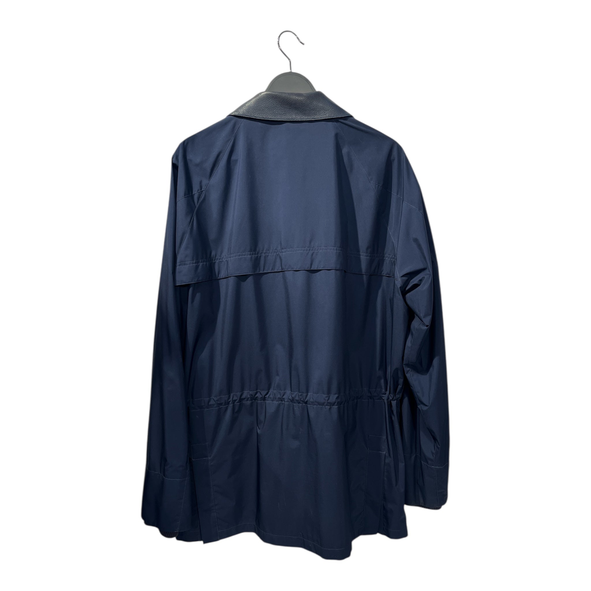 Loro Piana/Blouson/XL/Polyester/NVY/HORSEY1992 LEATHER COLLAR view 2