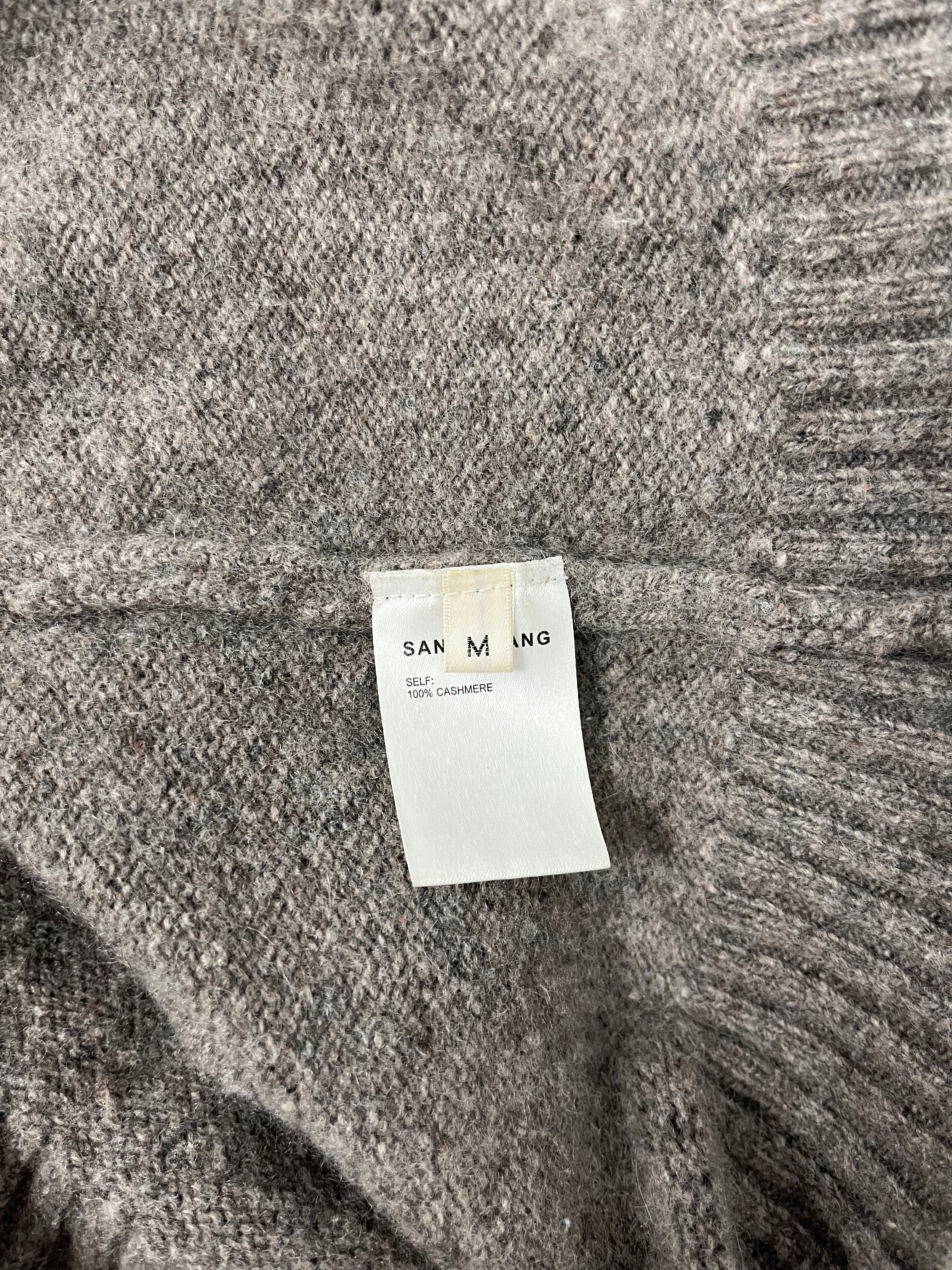 Sandy Liang/Sweater/M/Wool/GRY/DEEP V NECK view 4