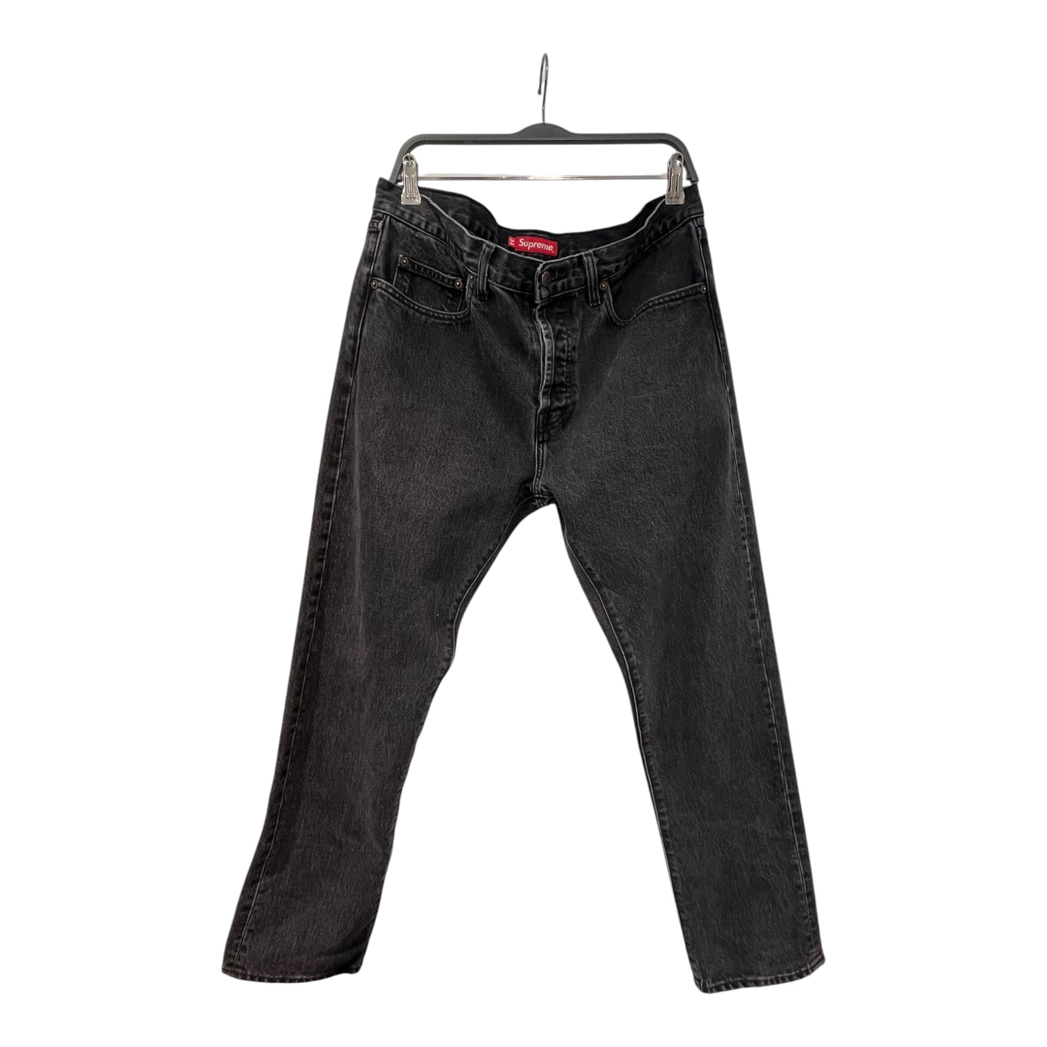 Supreme/Straight Pants/34/Denim/BLK/FADED BALCK view 1