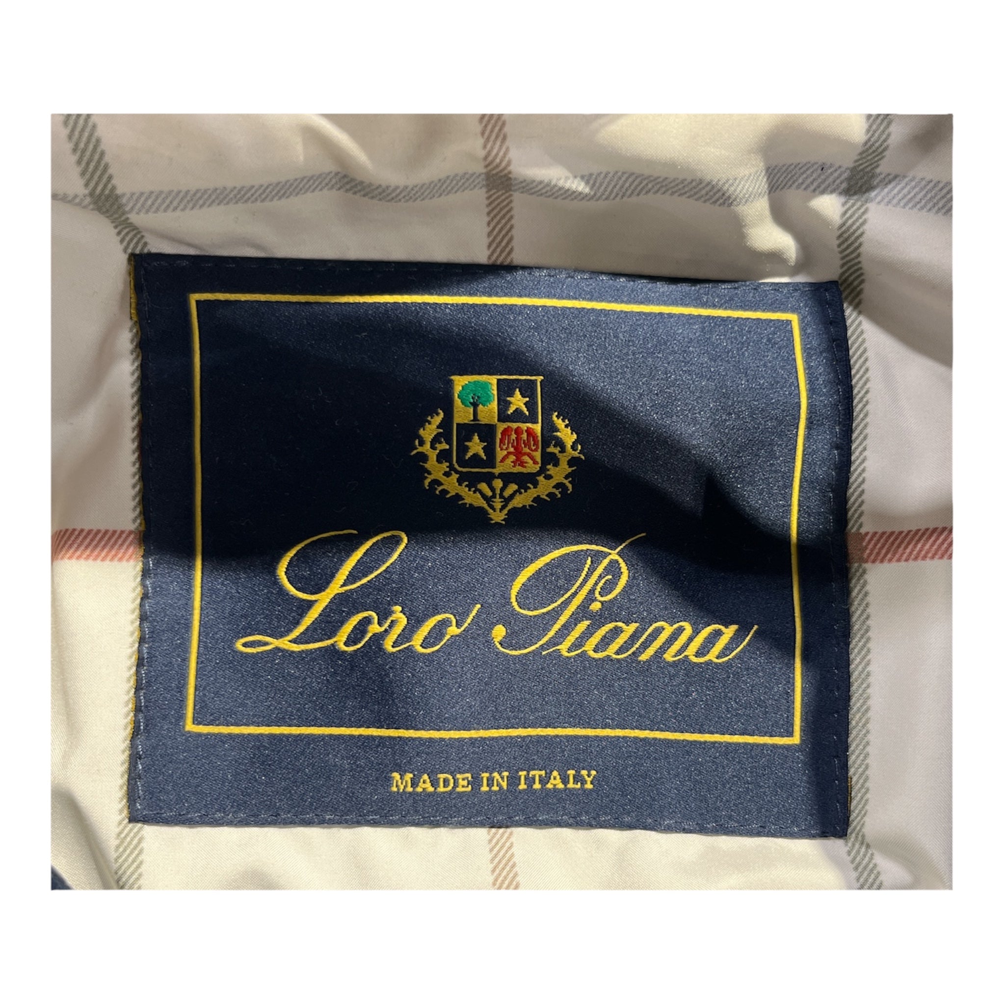 Loro Piana/Blouson/XL/Polyester/NVY/HORSEY1992 LEATHER COLLAR view 3