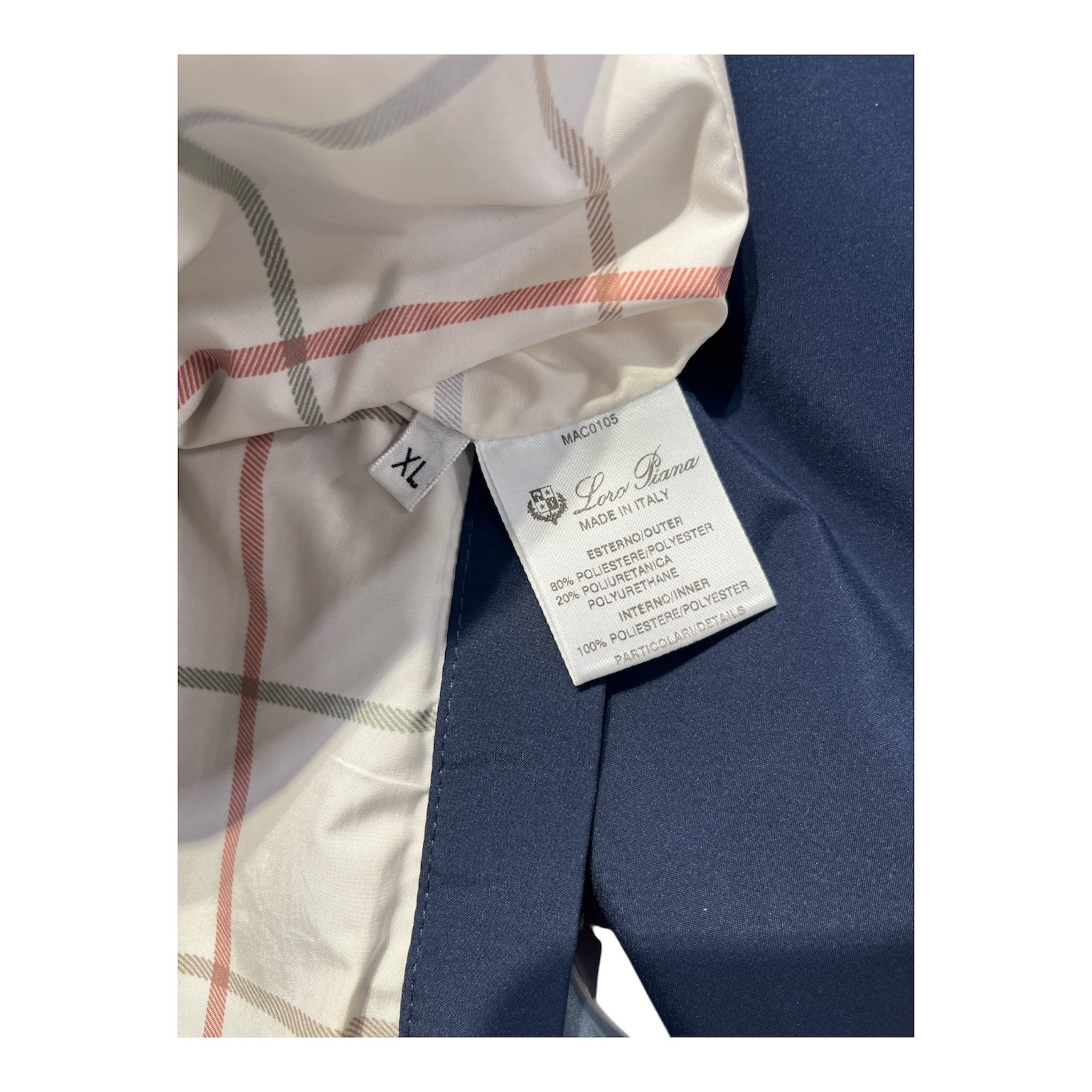 Loro Piana/Blouson/XL/Polyester/NVY/HORSEY1992 LEATHER COLLAR view 4