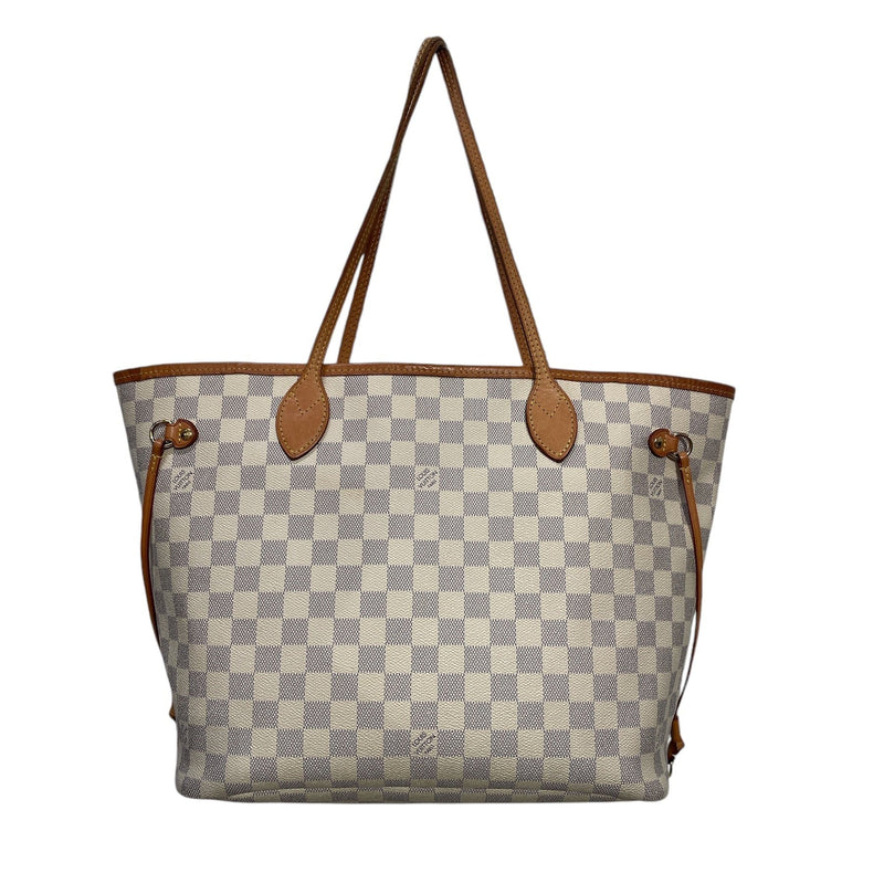 LOUIS VUITTON/Hand Bag/Monogram/Leather/WHT/NEVERFULL