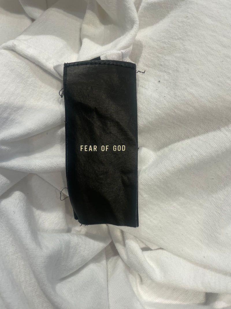FEAR OF GOD/T-Shirt/M/Cotton/WHT/Graphic/&