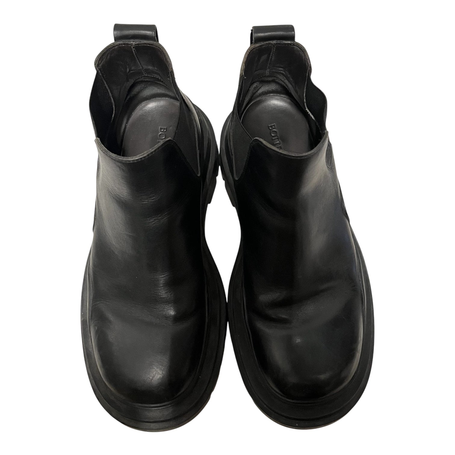 BOTTEGA VENETA/Chelsea Boots/US 7/Leather/BLK/ view 3