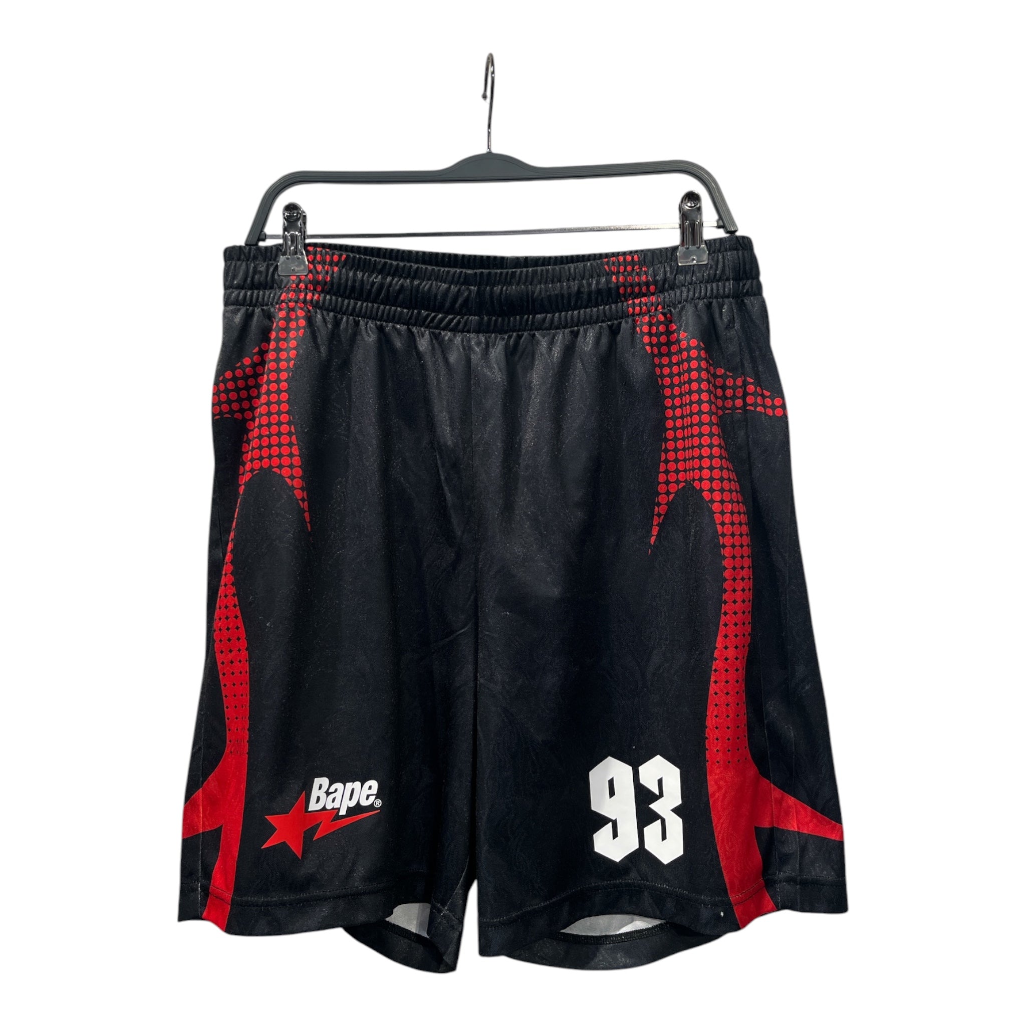 A BATHING APE/Shorts/XL/Polyester/GRY/Graphic/93/ RED DOTS view 1