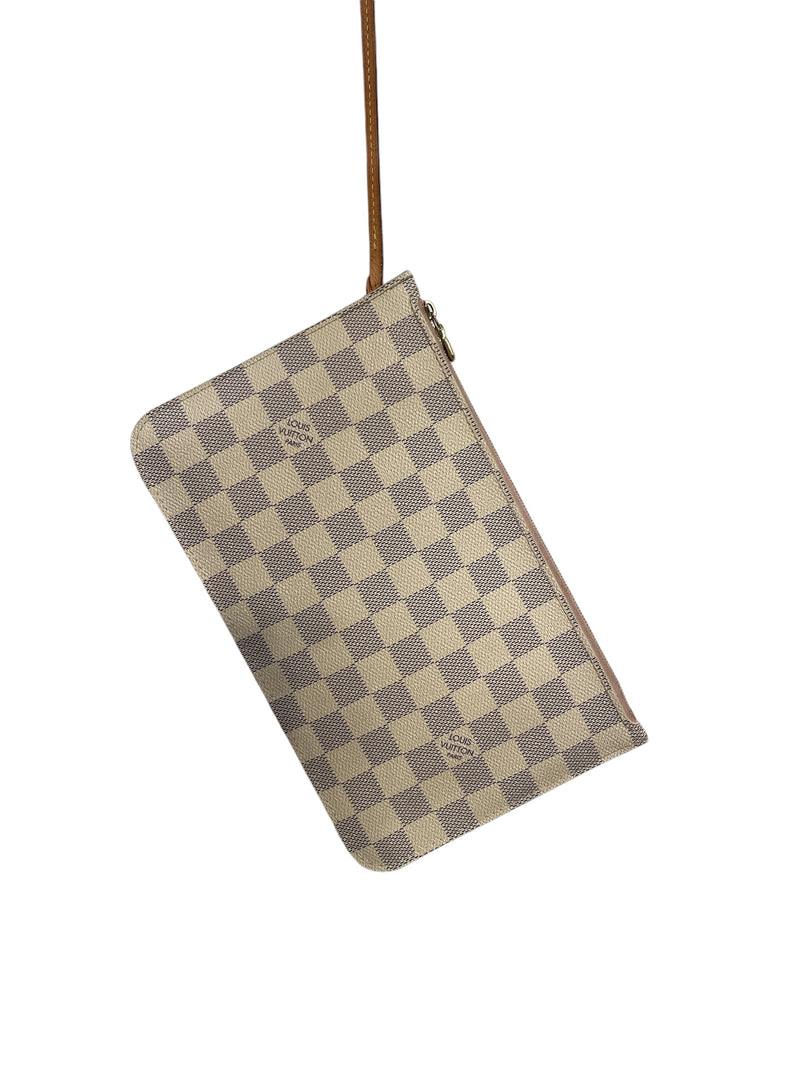 LOUIS VUITTON/Hand Bag/Monogram/Leather/WHT/NEVERFULL