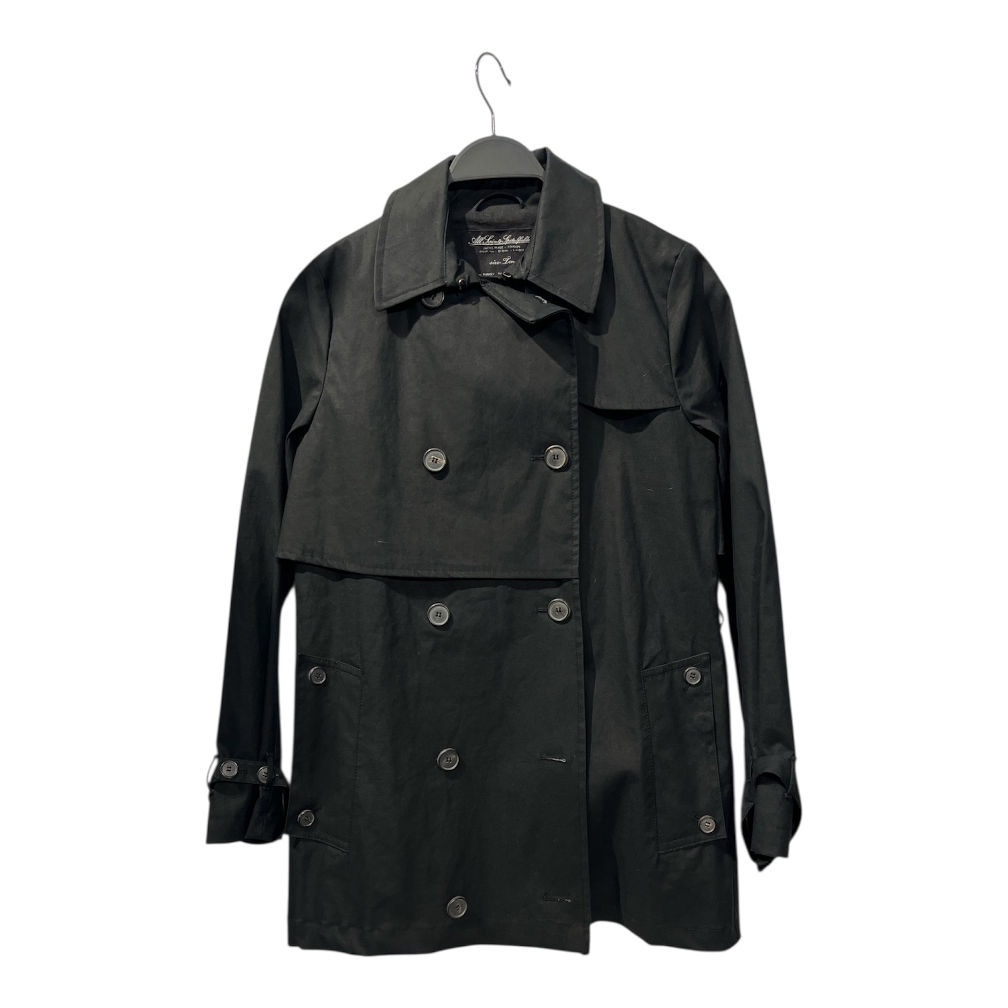 ALLSAINTS SPITALFIELDS/Coat/10/Cotton/BLK/BUTTONS view 1