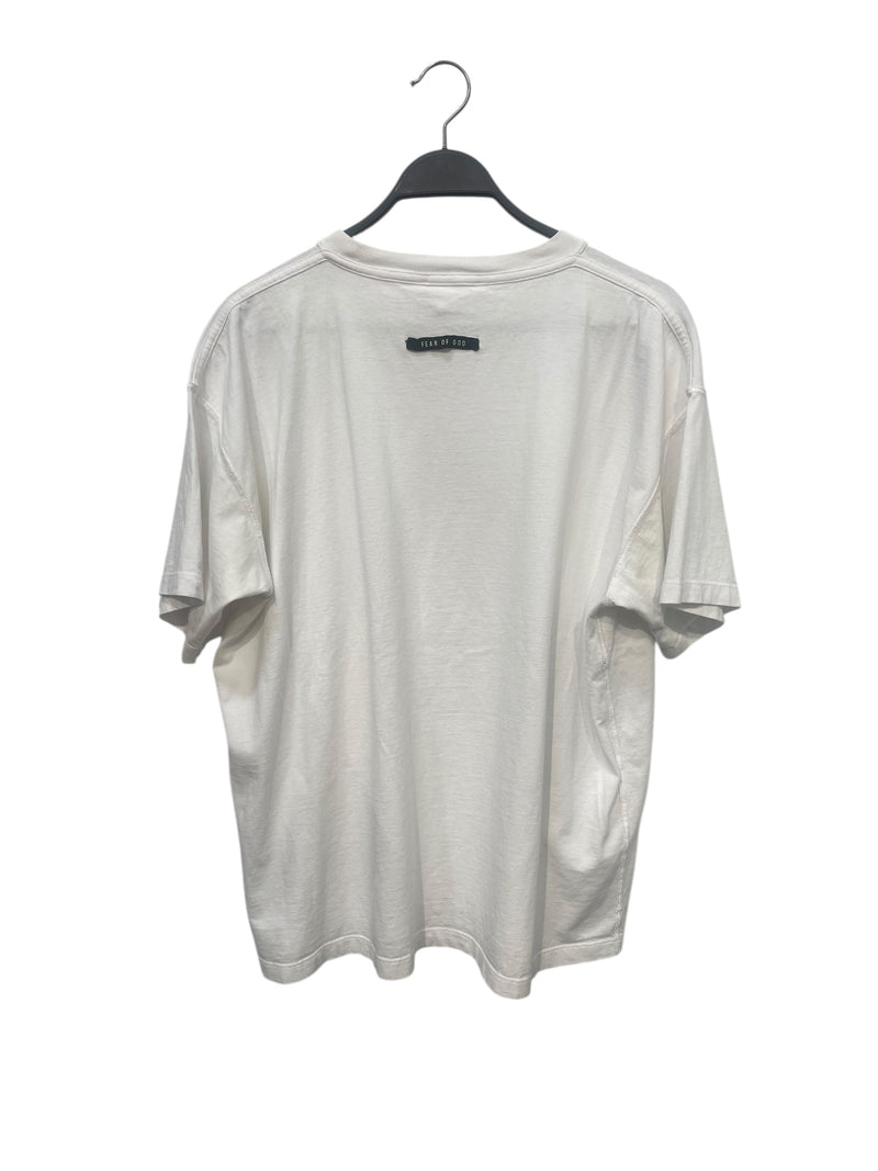 FEAR OF GOD/T-Shirt/M/Cotton/WHT/Graphic/&