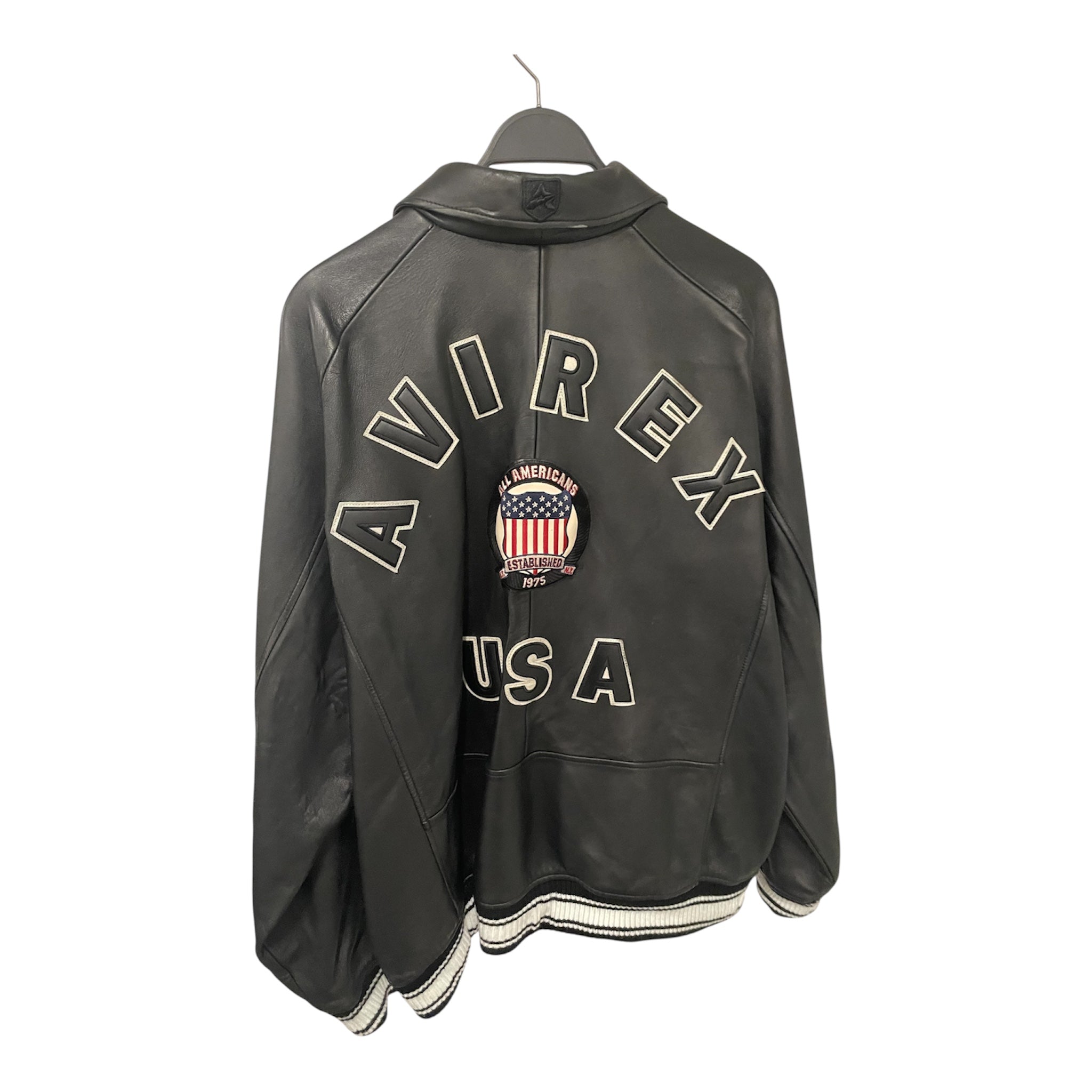 AVIREX/Leather Jkt/XXL/Leather/BLK/AVIREX NY ESTABLISHED CREST view 2