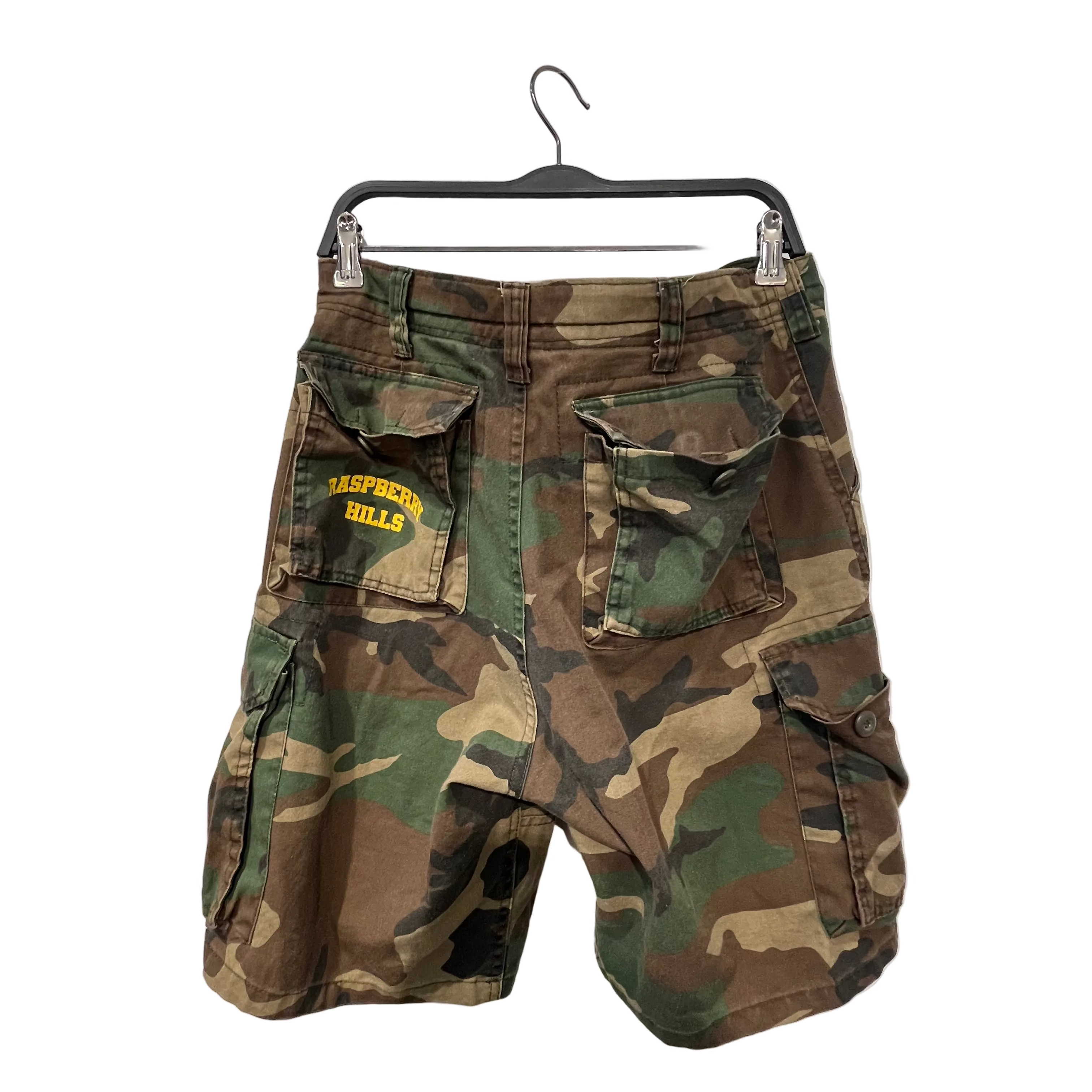 Raspberry Hills/Shorts/M/Cotton/GRN/Camouflage/YELLOW RASPBERRY HILLS FRONT view 2