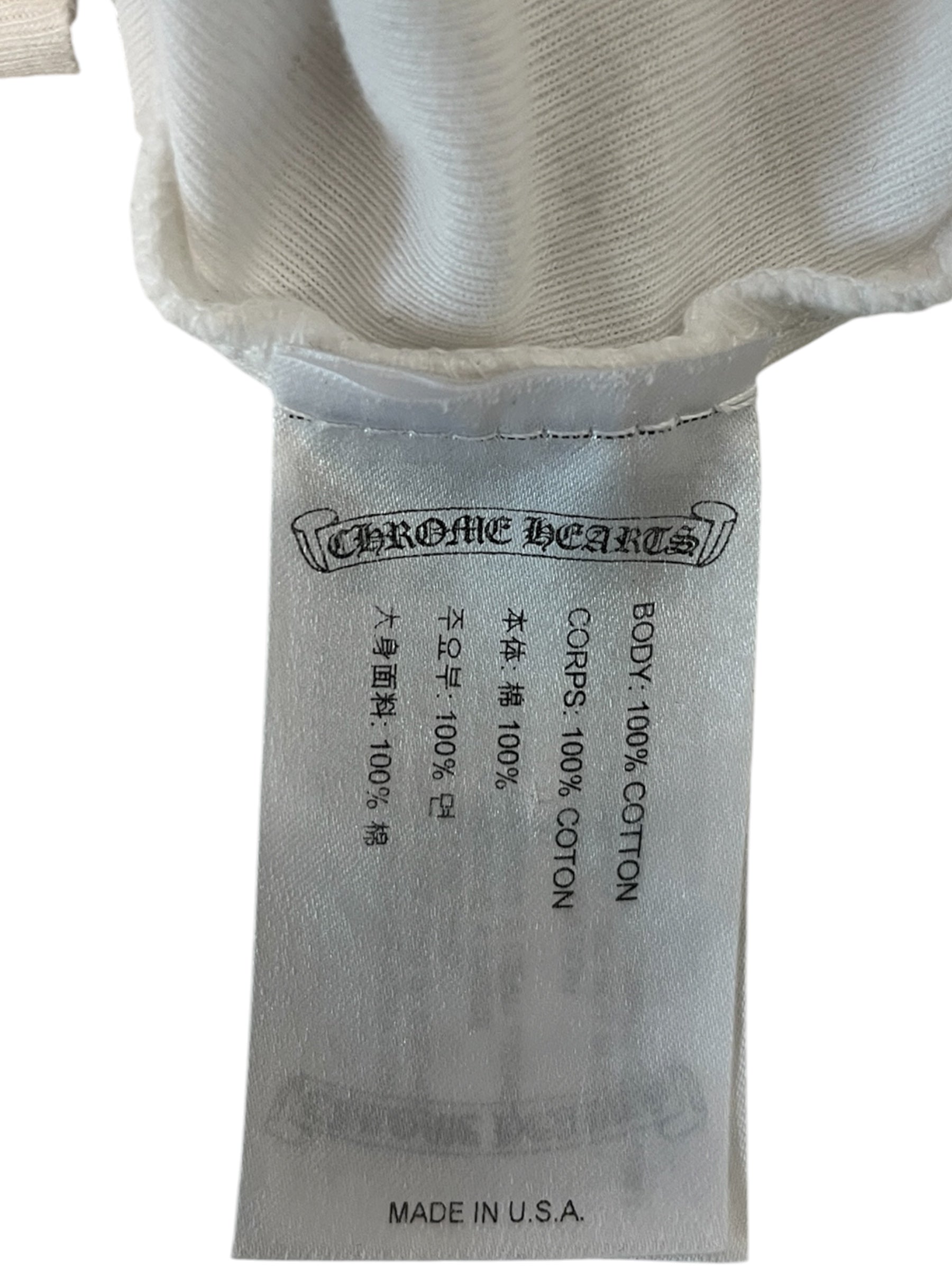 CHROME HEARTS/T-Shirt/Cotton/WHT/ view 4