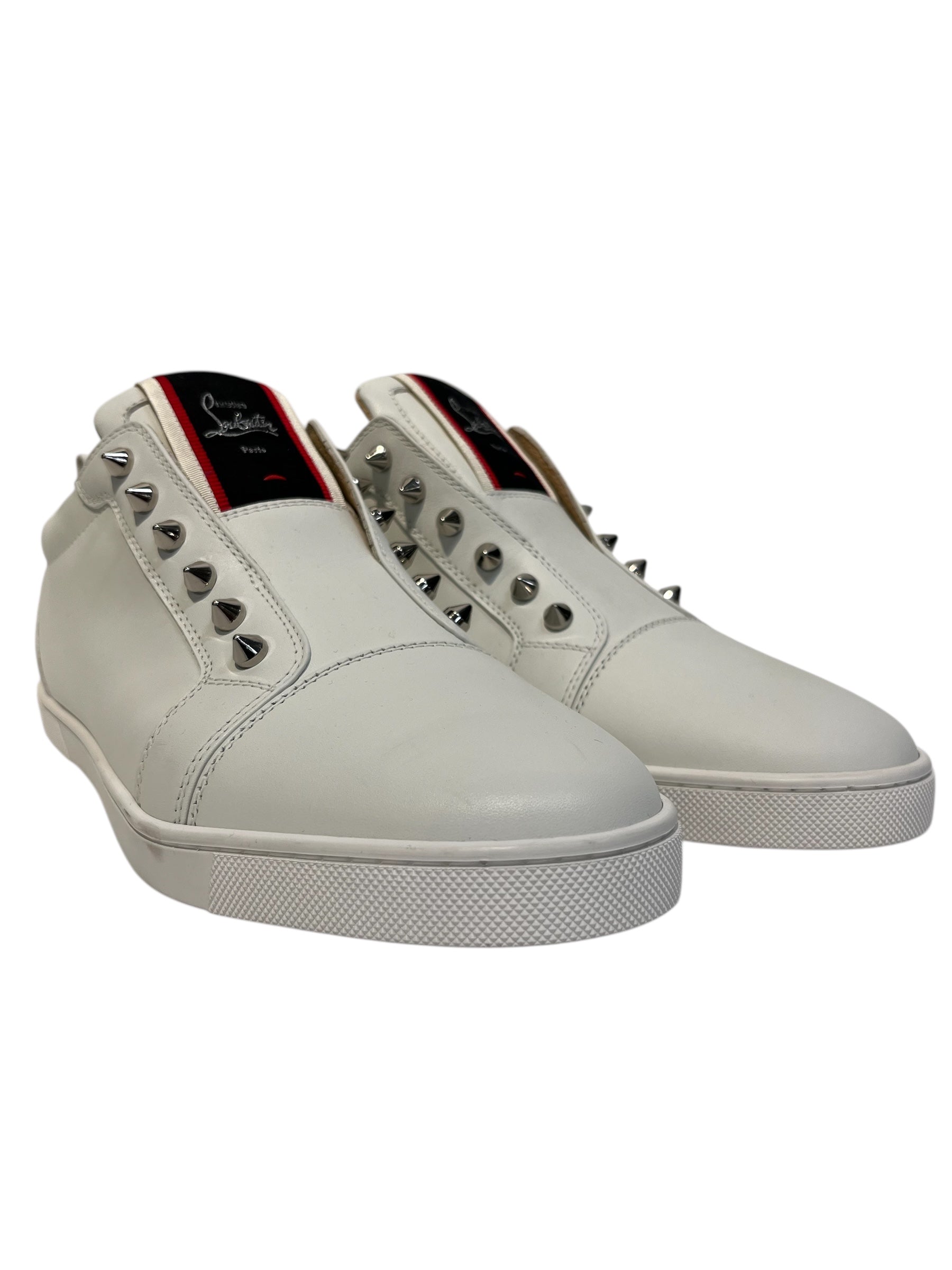 Christian Louboutin/Low-Sneakers/EU 42/Leather/WHT/ view 1