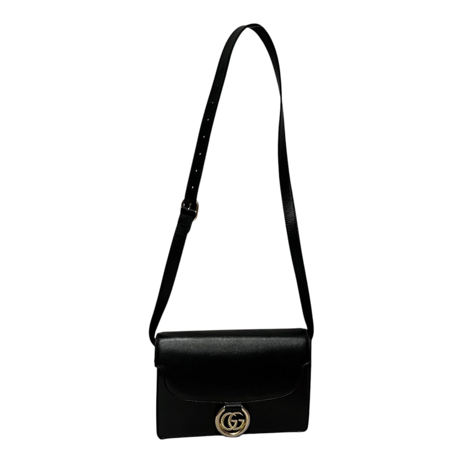GUCCI/Hand Bag/Leather/BLK/torchon view 1