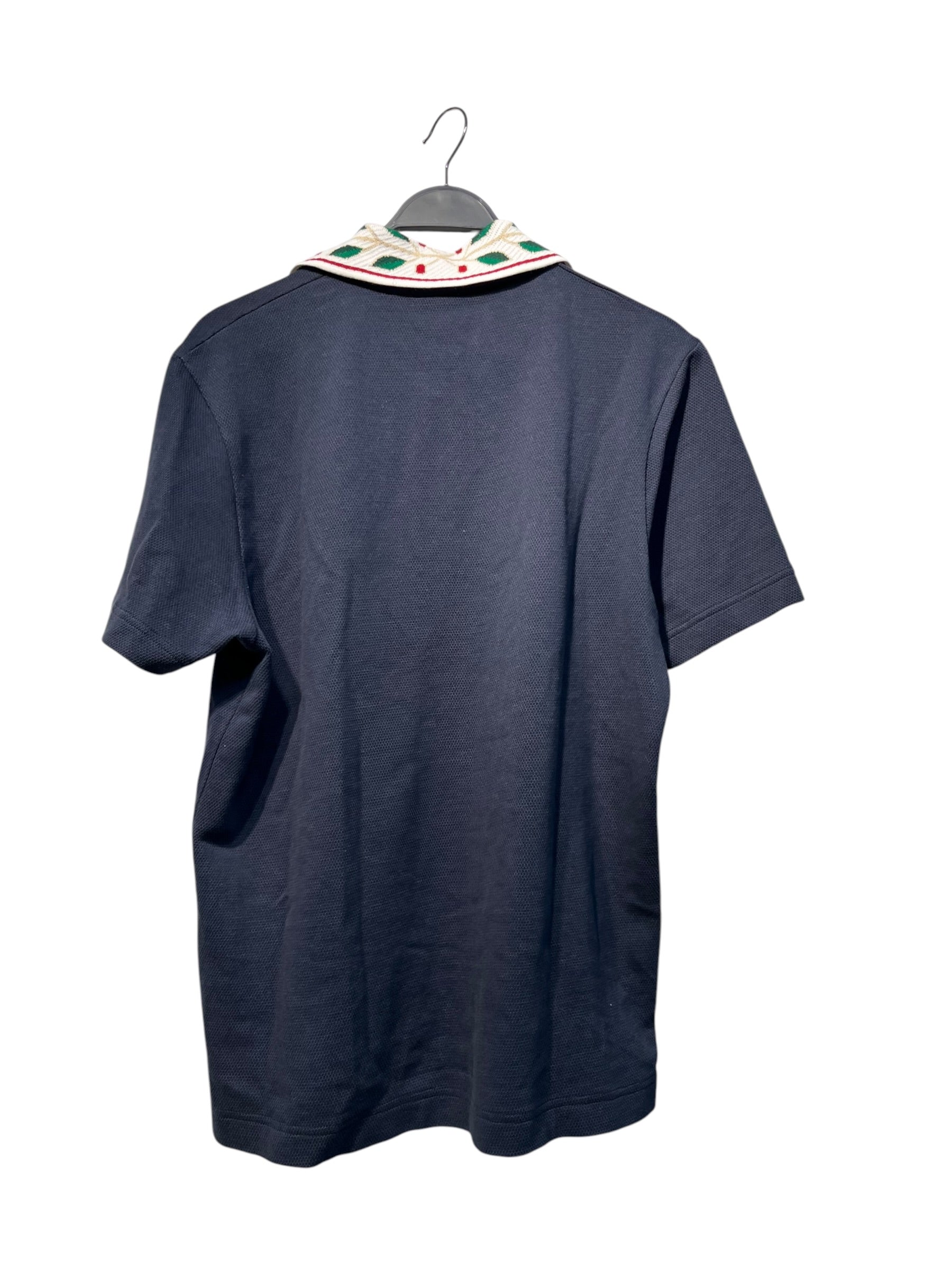 CASABLANCA/Polo Shirt/M/Cotton/NVY/LAUREL PIQUE view 2