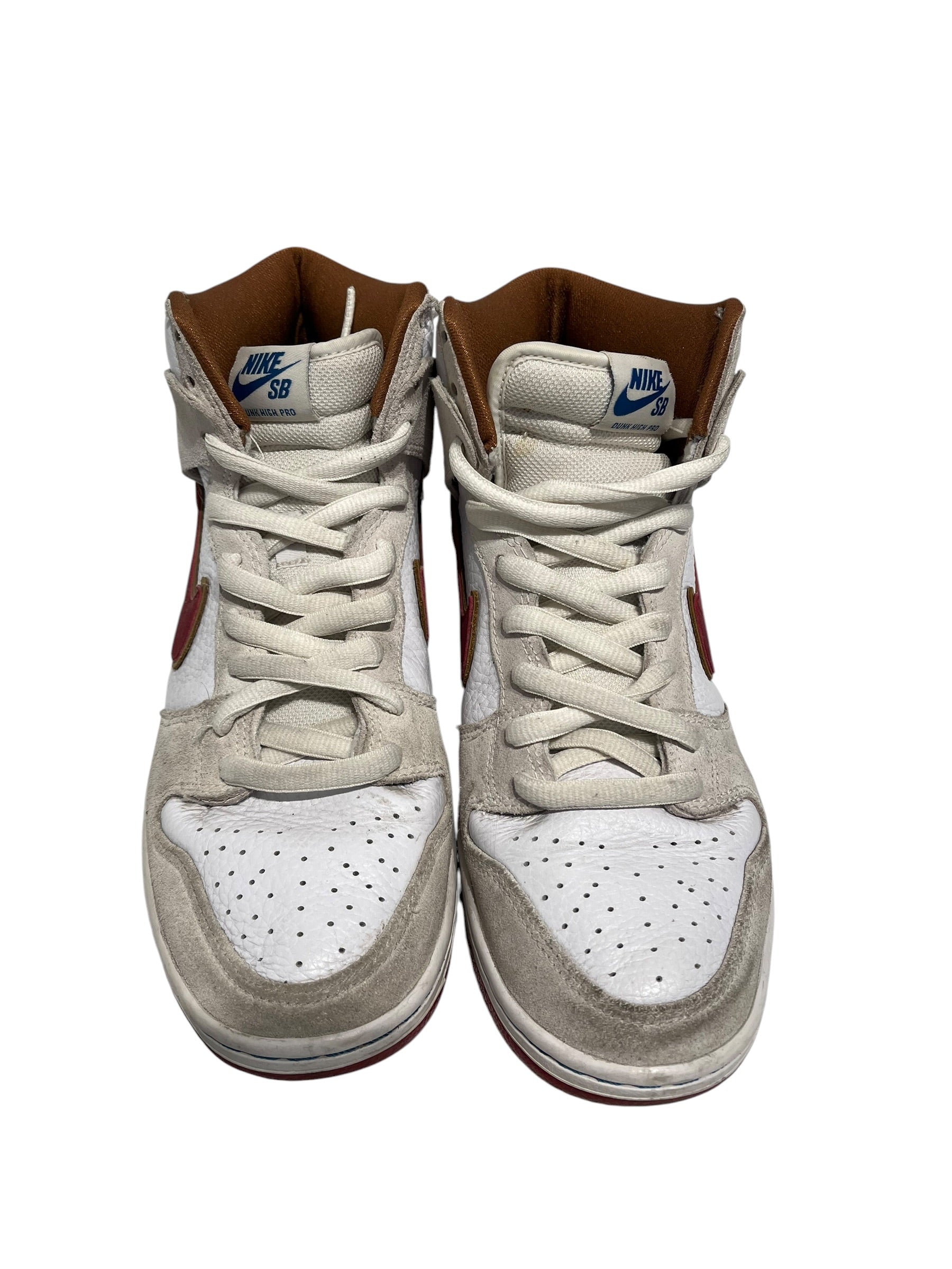 NIKE/SB DUNK HIGH/Hi-Sneakers/US 9/Leather/WHT/CV9499-100 view 5