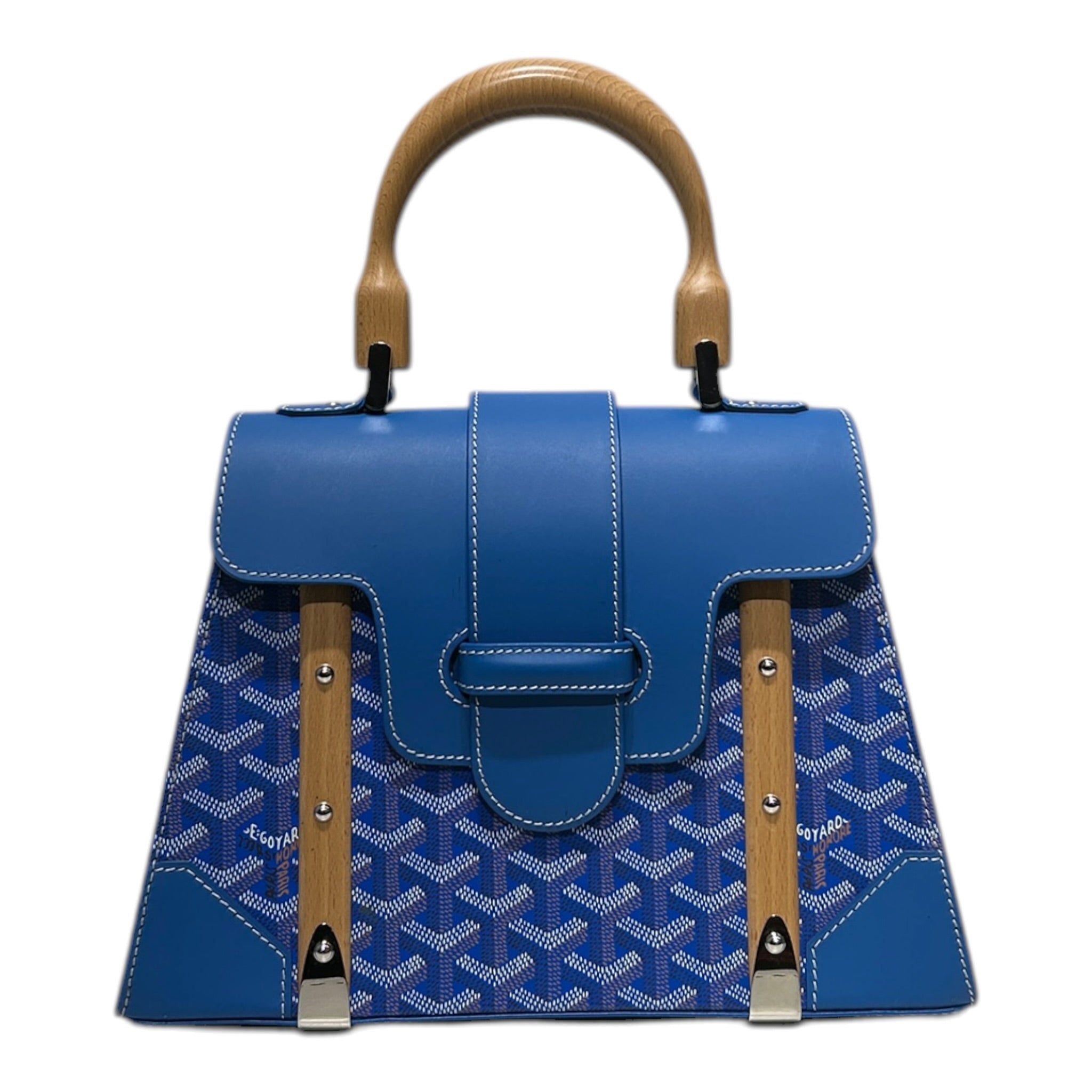 GOYARD/Hand Bag/All Over Print/Leather/BLU/ view 1