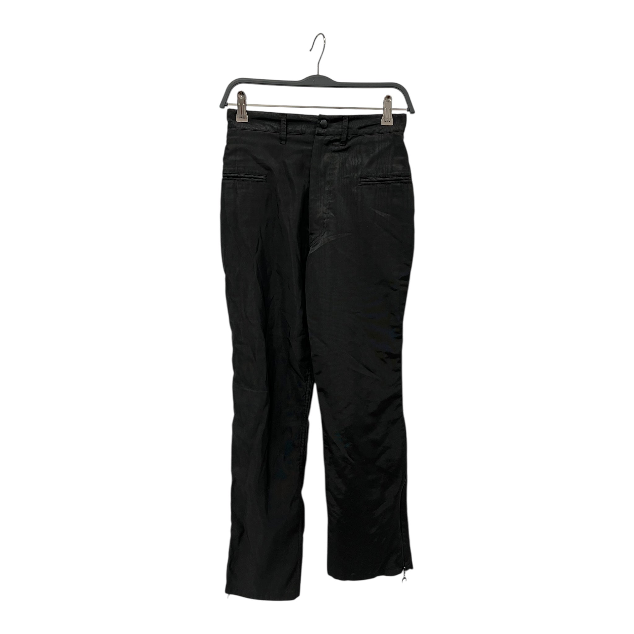 MARINE SERRE/Pants/S/Cotton/BLK/ZIPPER ON BOTTOM view 1